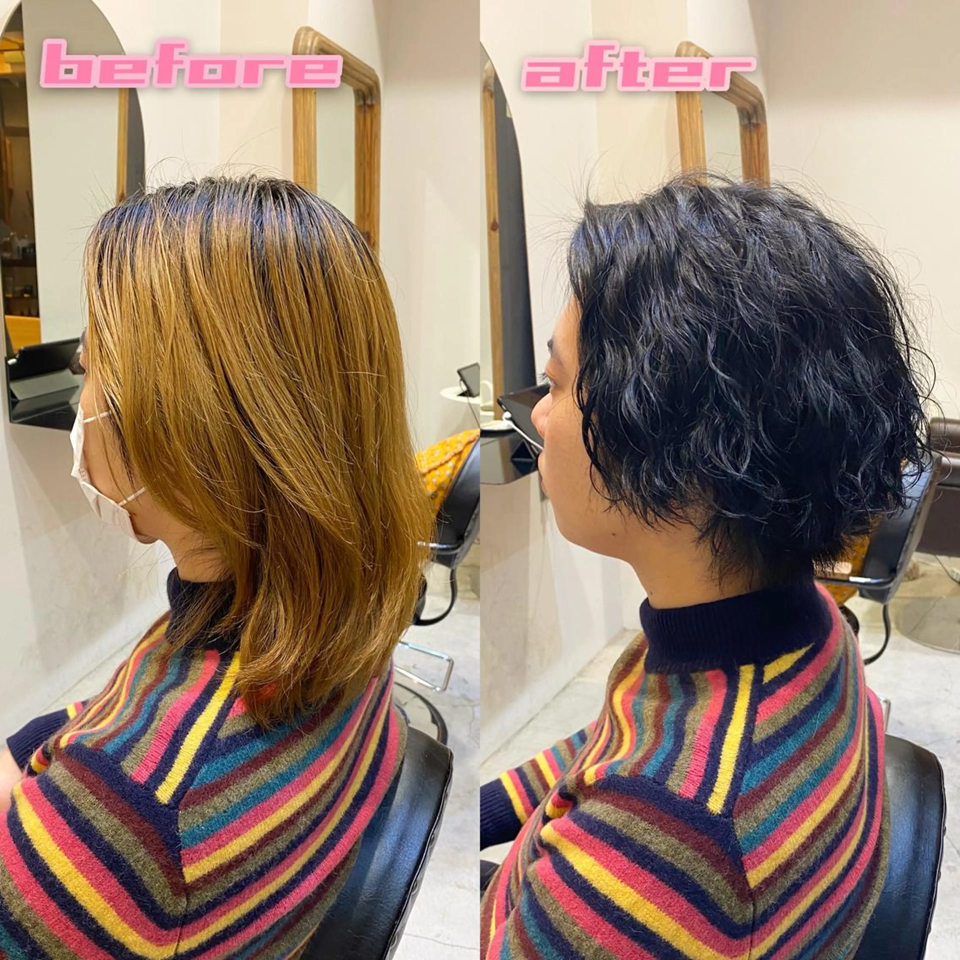 ミディアム ミディアムパーマ カット パーマ トリートメント ブリーチ縮毛矯正/ デサキ ショウヘイのヘアスタイル