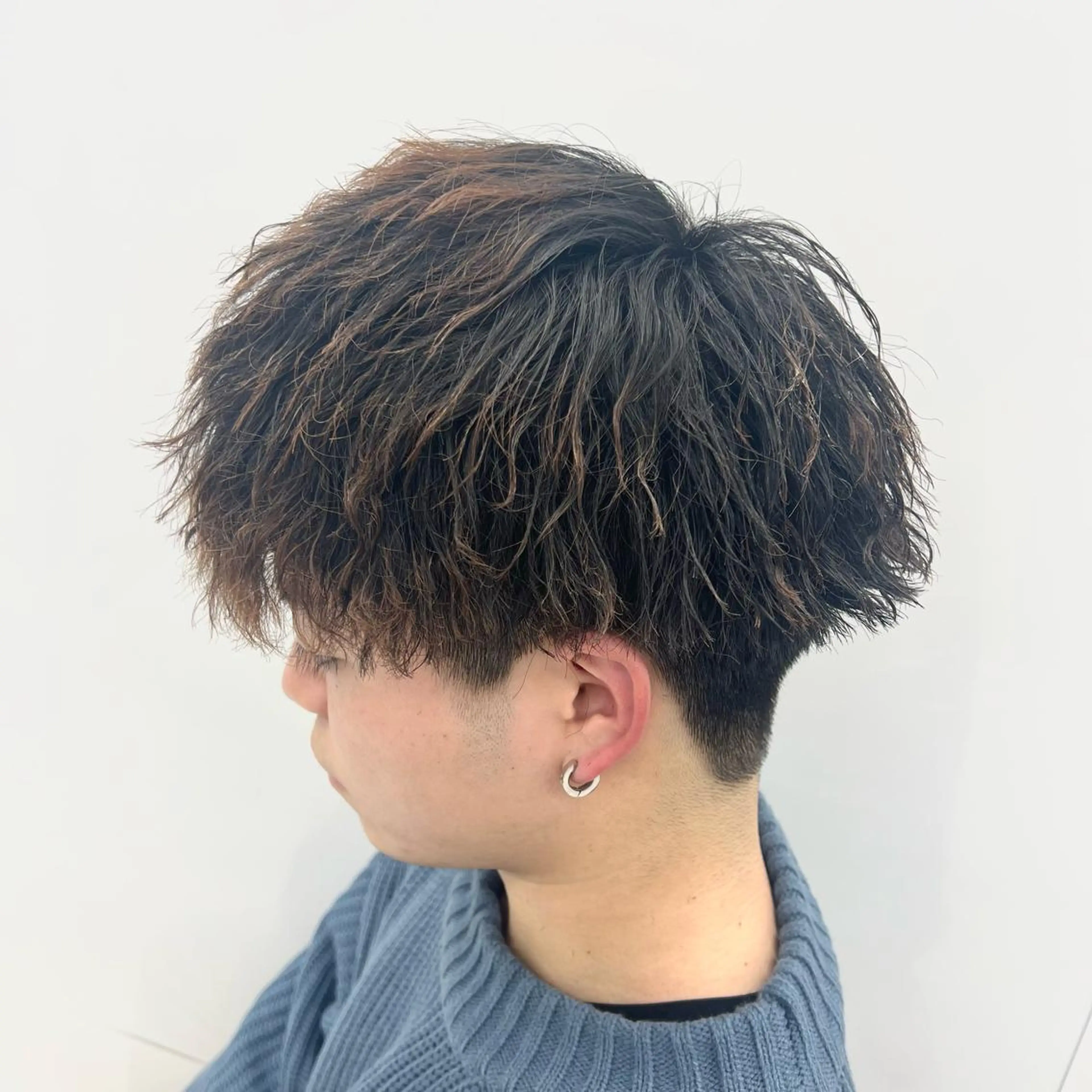 ショート パーマ メンズ メンズパーマ メンズツイストパーマ ツイストパーマ カット パーマ 柏メンズカットパーマ NO.1タイチのヘアスタイル
