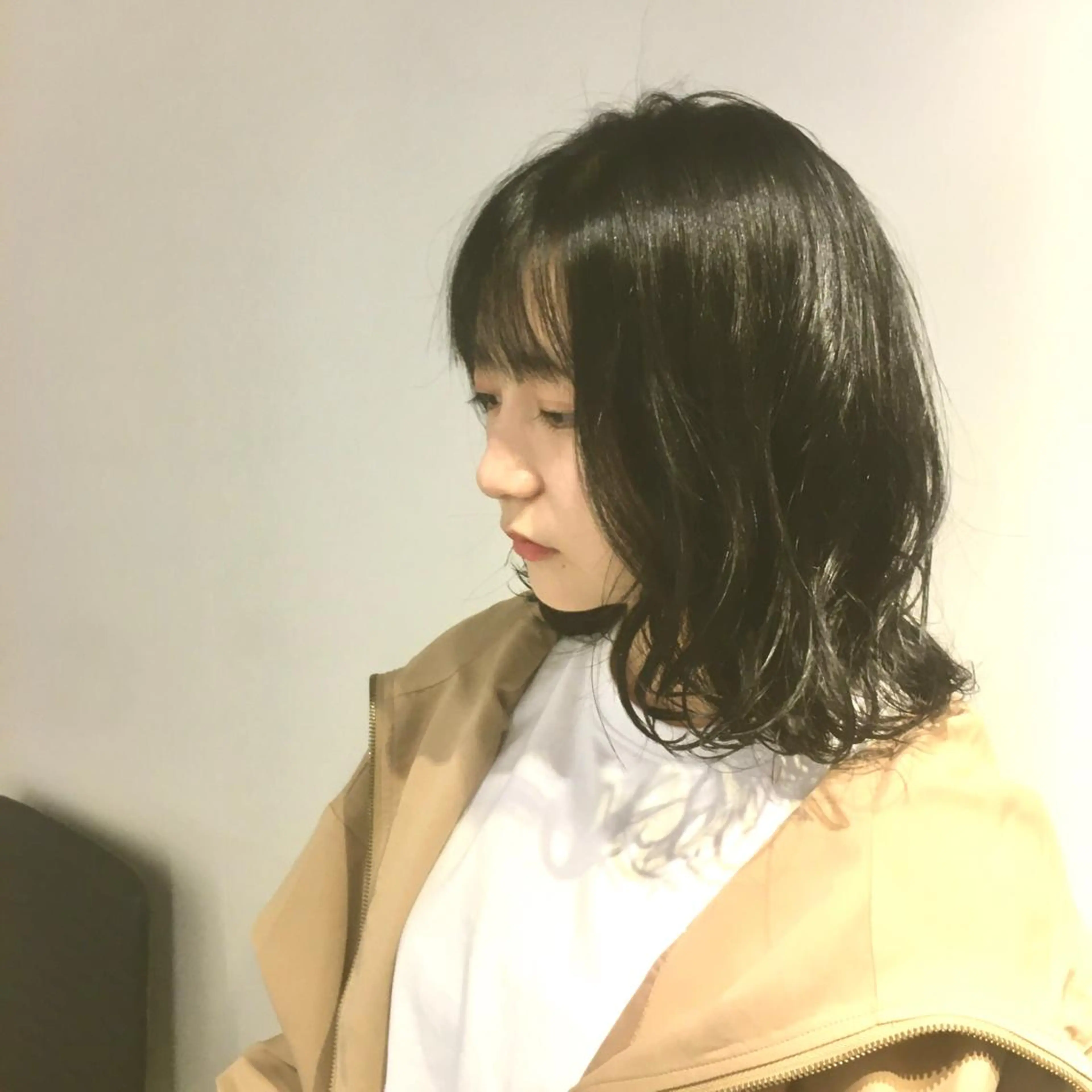 ミディアム カラー カット ヘアカラー トリートメント しのはら まどかのヘアスタイル