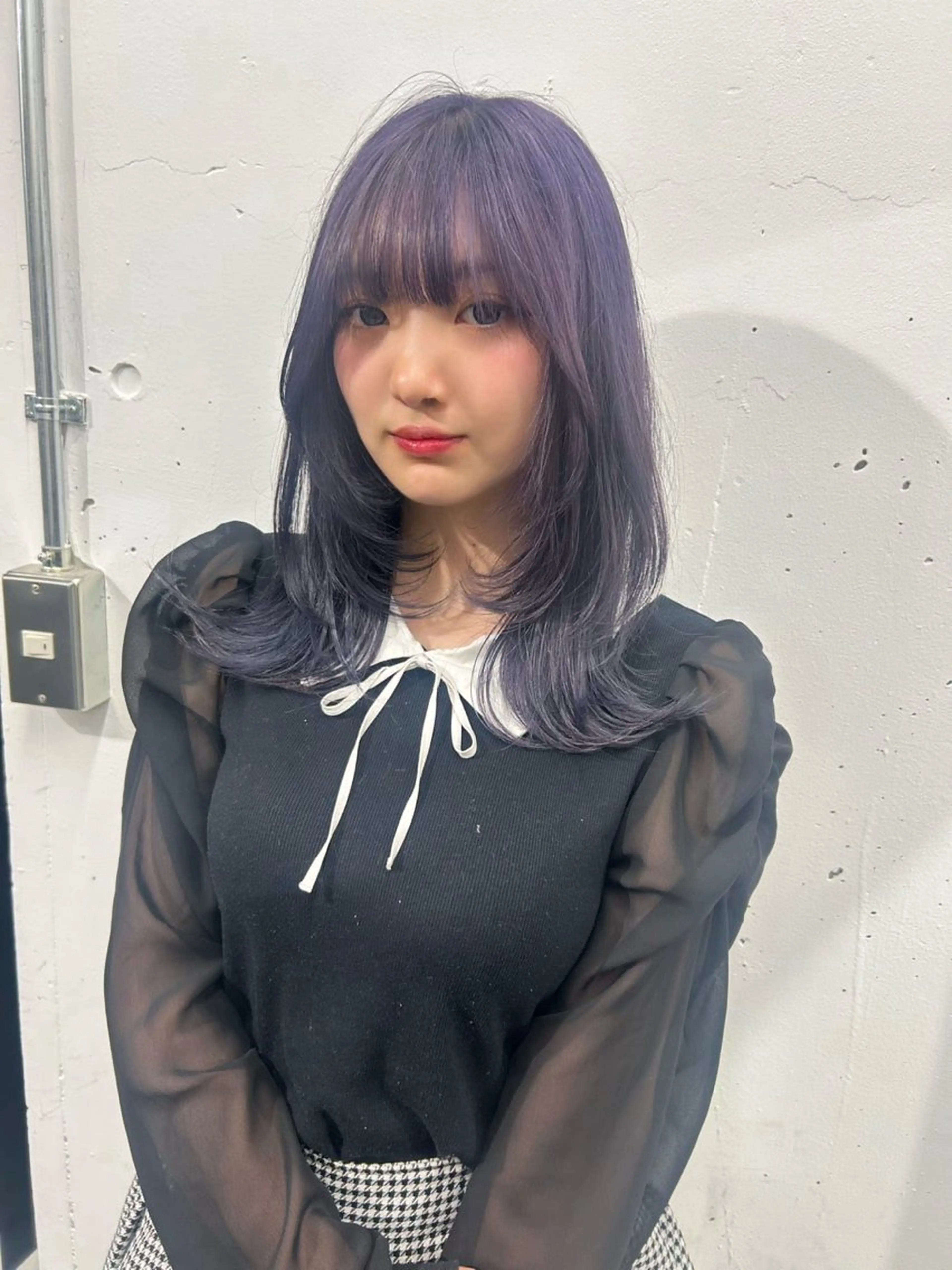 セミロング カラー ラベンダーカラー トリートメント 【 pia 】 とものヘアスタイル