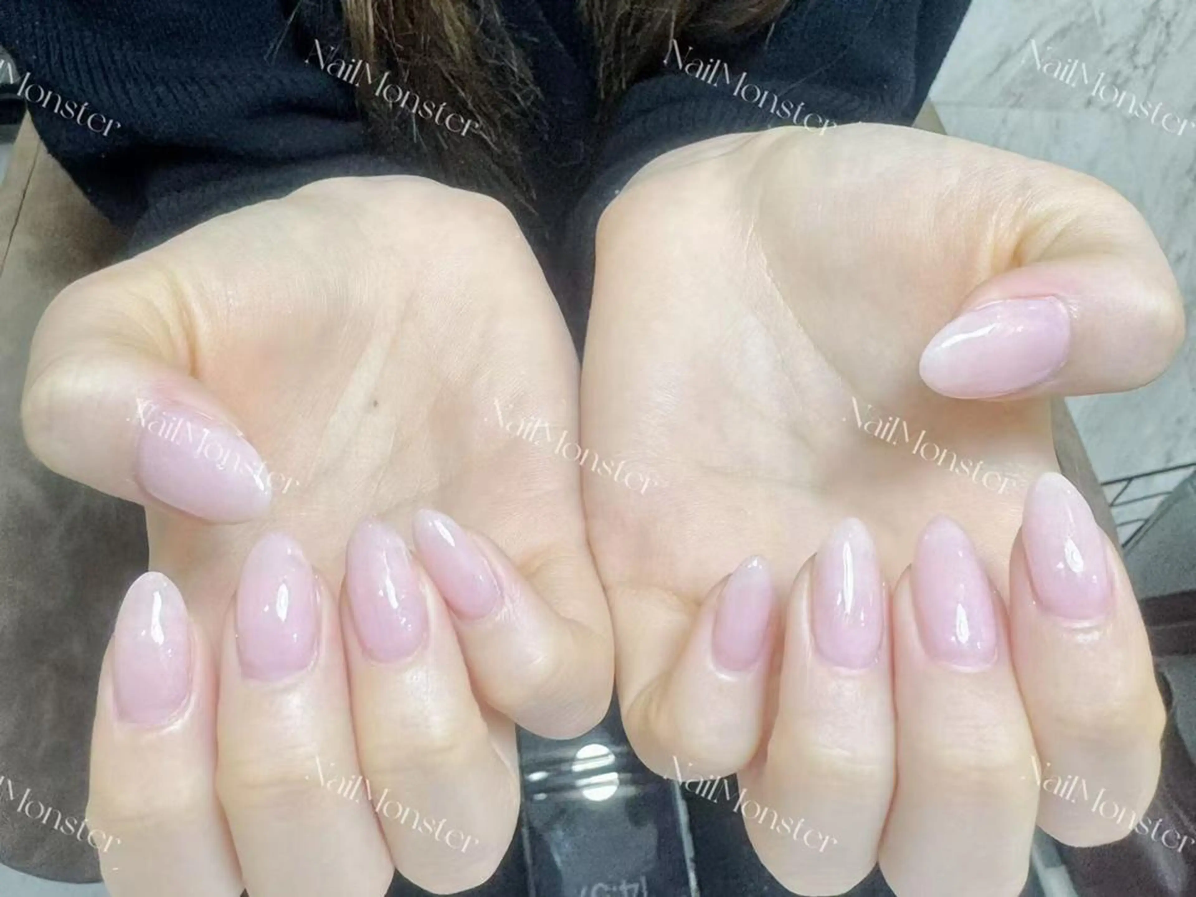 ネイル アートネイル オーロラネイル ガーリー キラキラネイル 韓国ネイル Nail Monsterのネイルデザイン