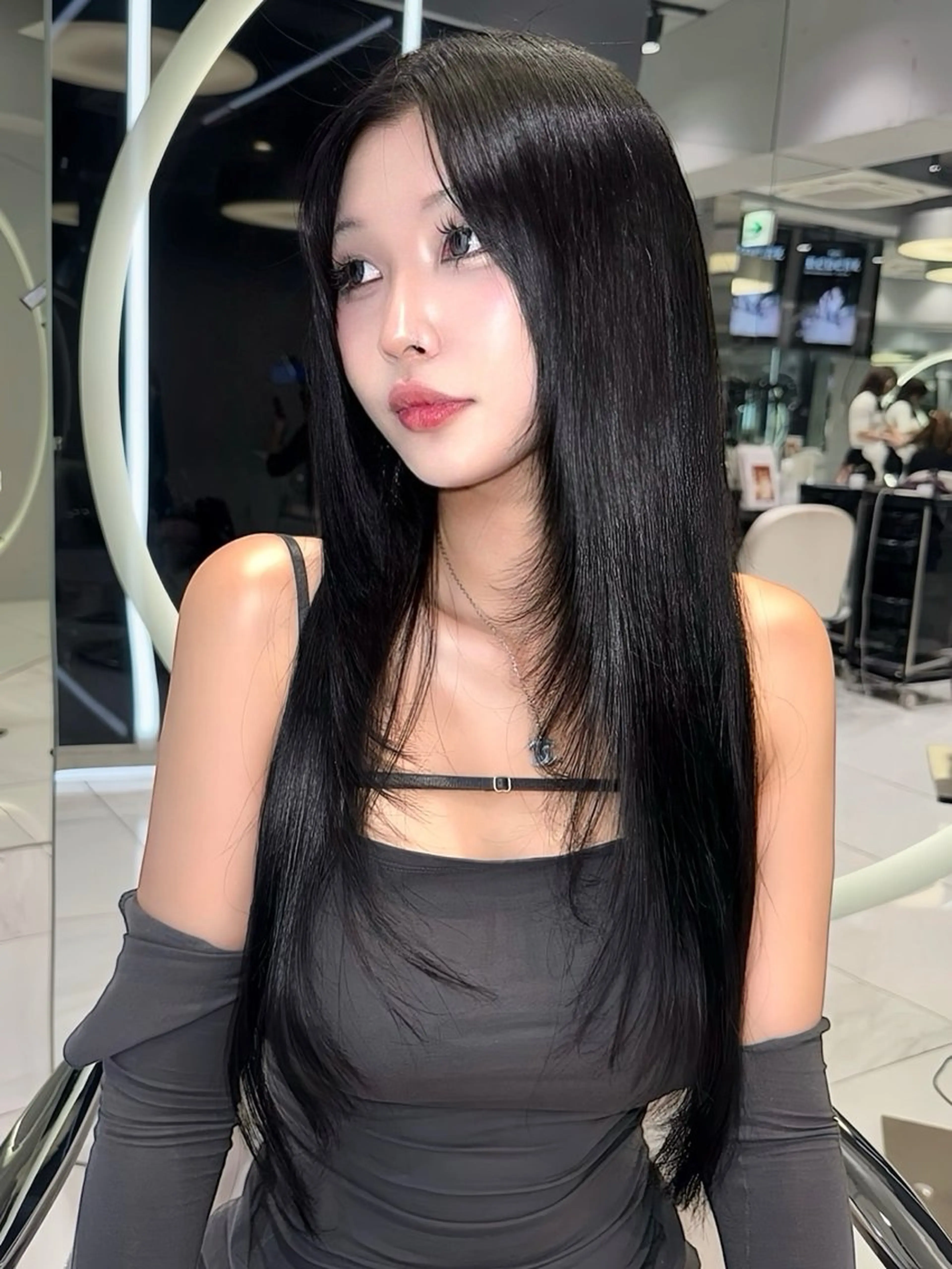 ロング カット トリートメント miuru/網紅ヘア 🇨🇳レイヤーのヘアスタイル