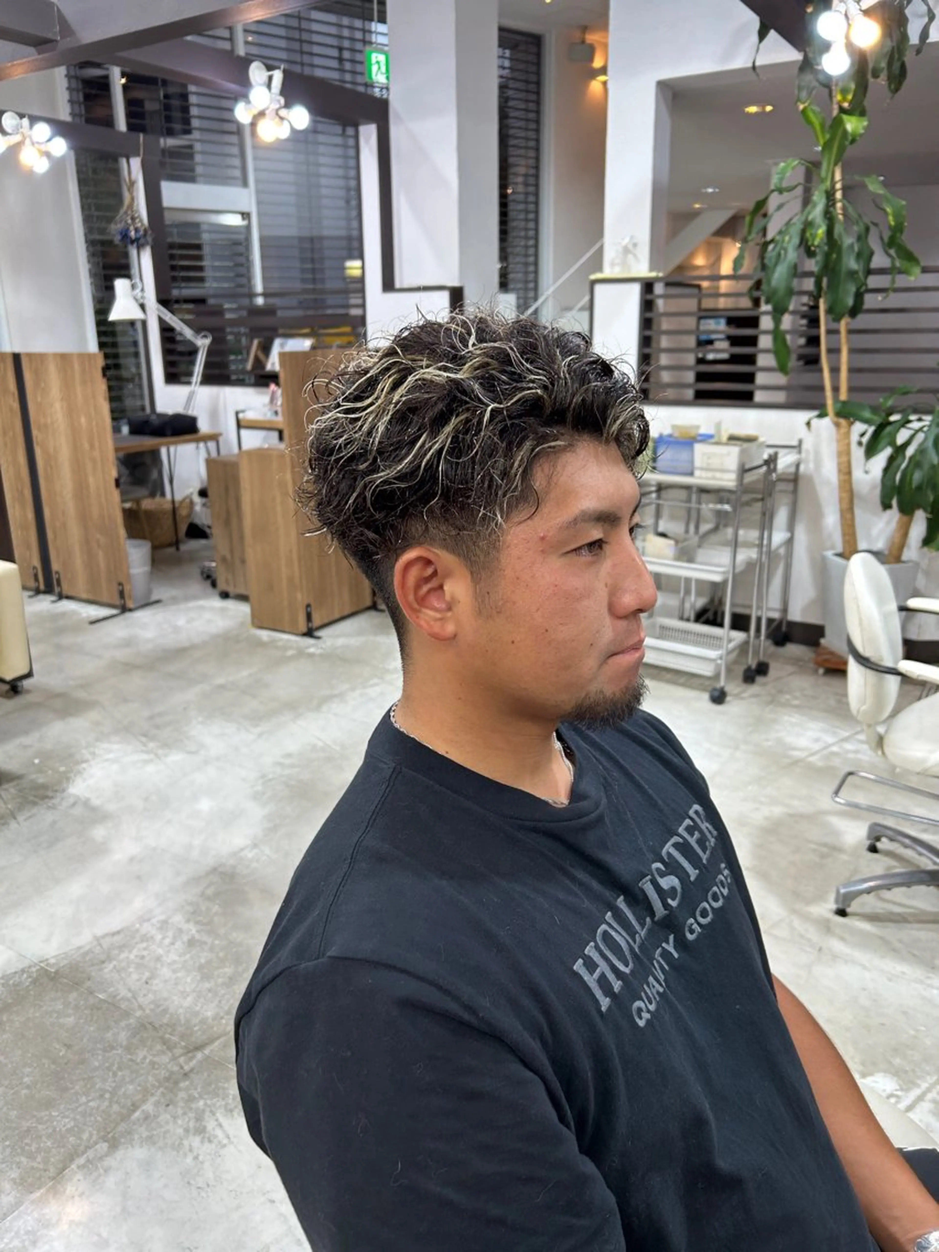 カラー パーマ メンズ メンズメッシュ メンズパーマ メッシュ hair salon Earnest[アーネスト]Oofuna所属・まつ毛&ヘア earnest山田のマツエク・マツパデザイン