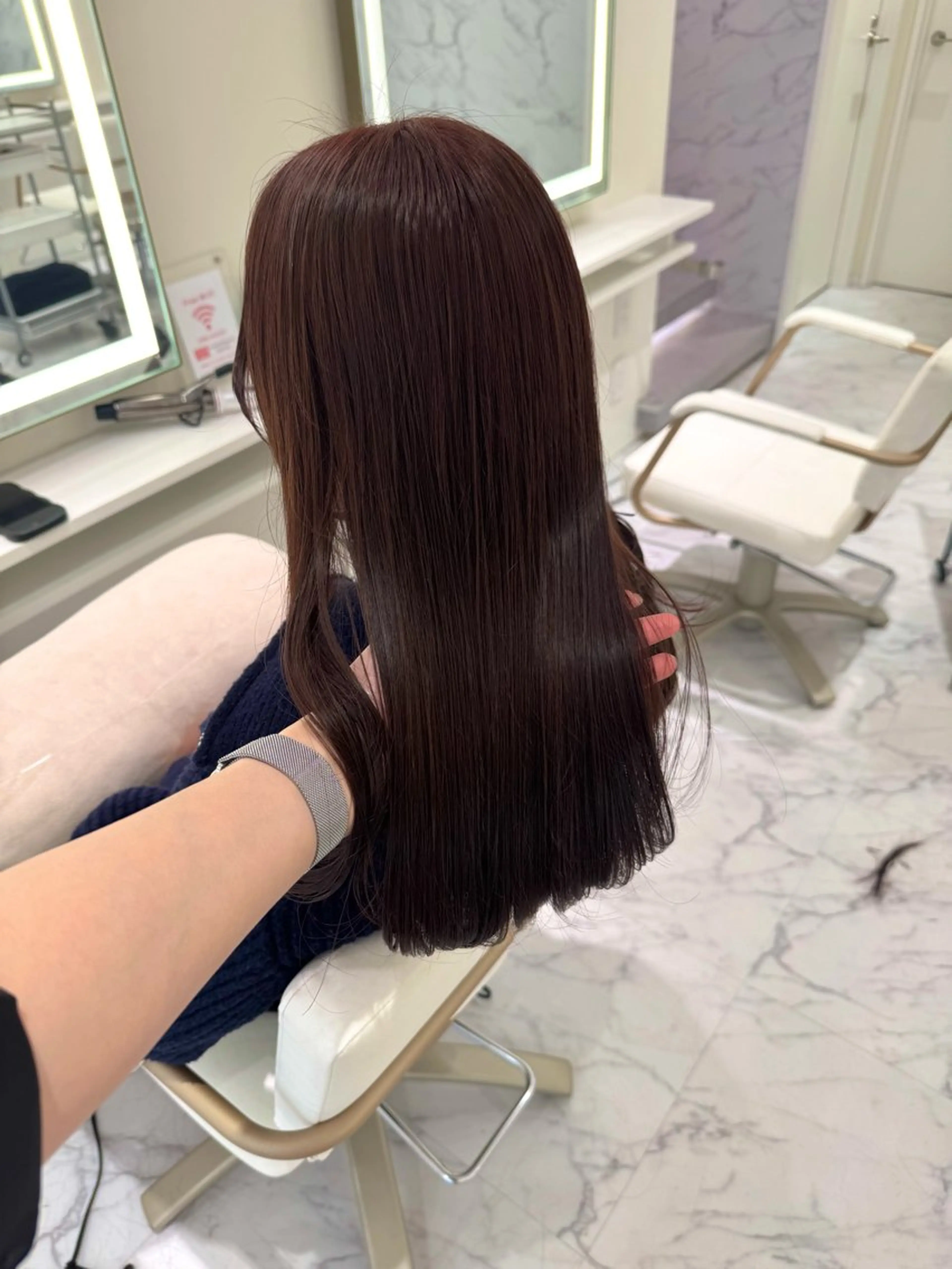 ロング カラー ヘアカラー ParveMix🍀 藤原愛未のヘアスタイル