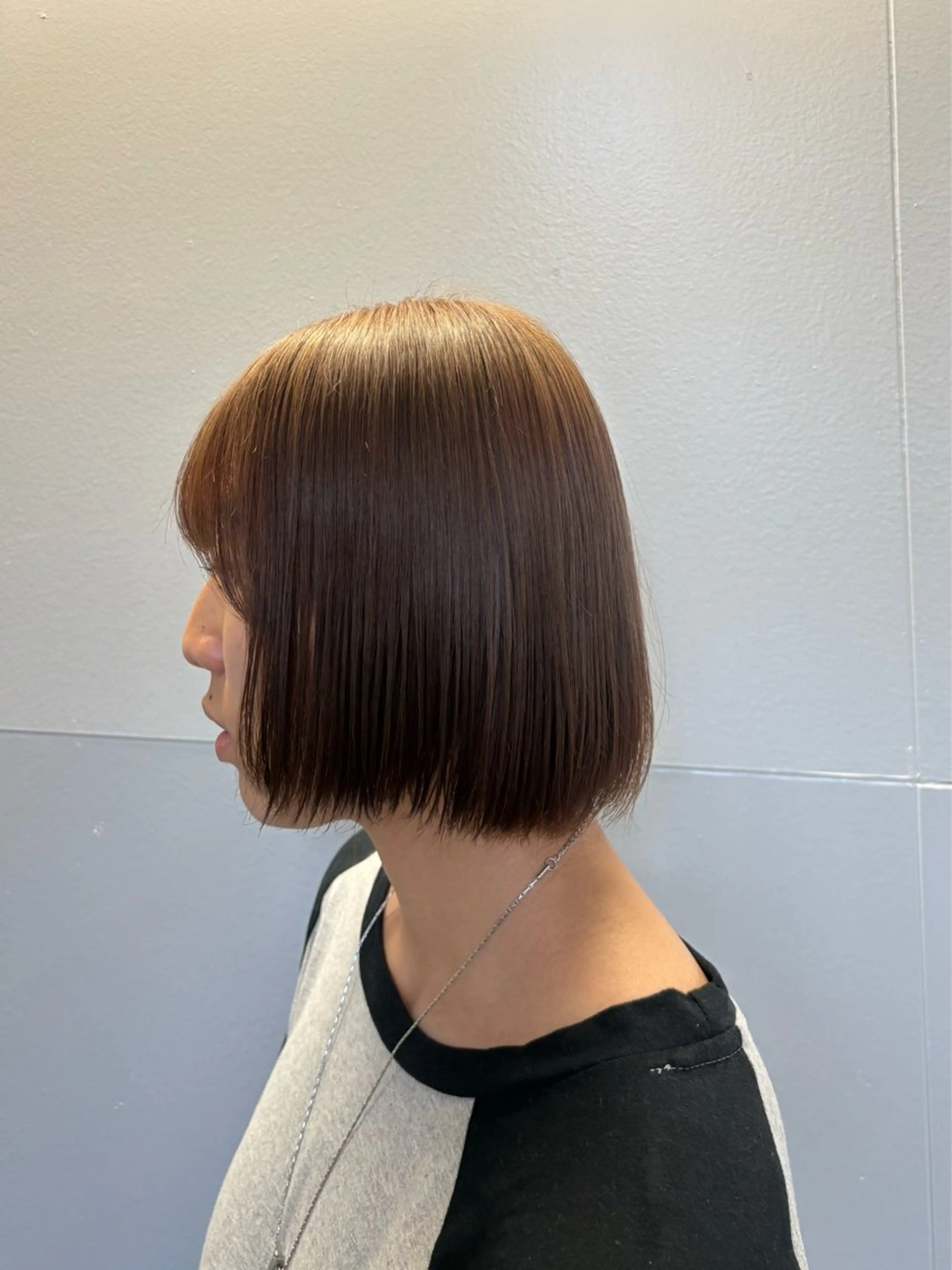 ミディアム カラー ヘアカラー トリートメント ヘアセット 高明度ハイトーン× ショート/莉音🧤のヘアスタイル