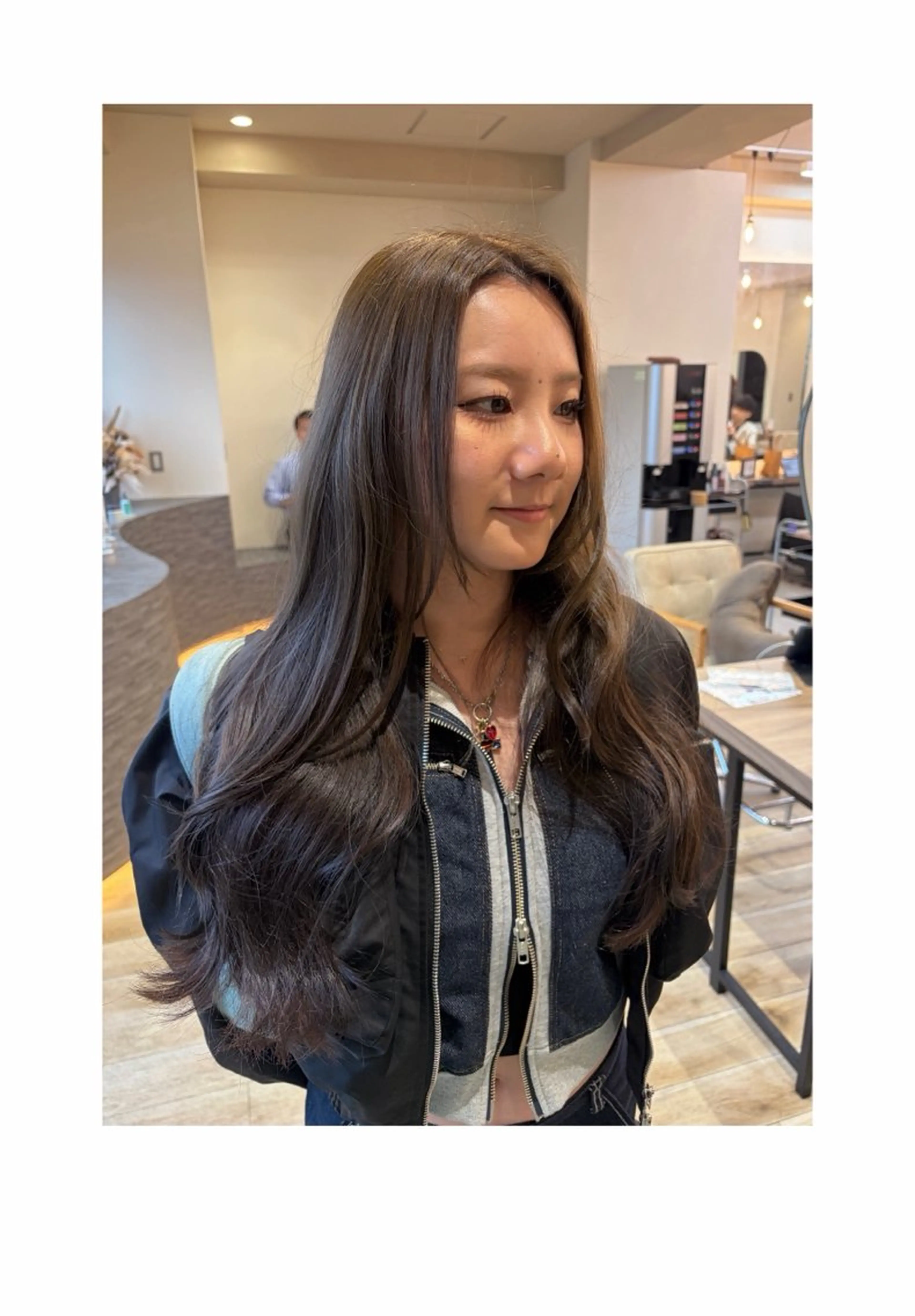 ロング ヘアカラー トリートメント カットカラー ¥ 3000★YAEKAのヘアスタイル