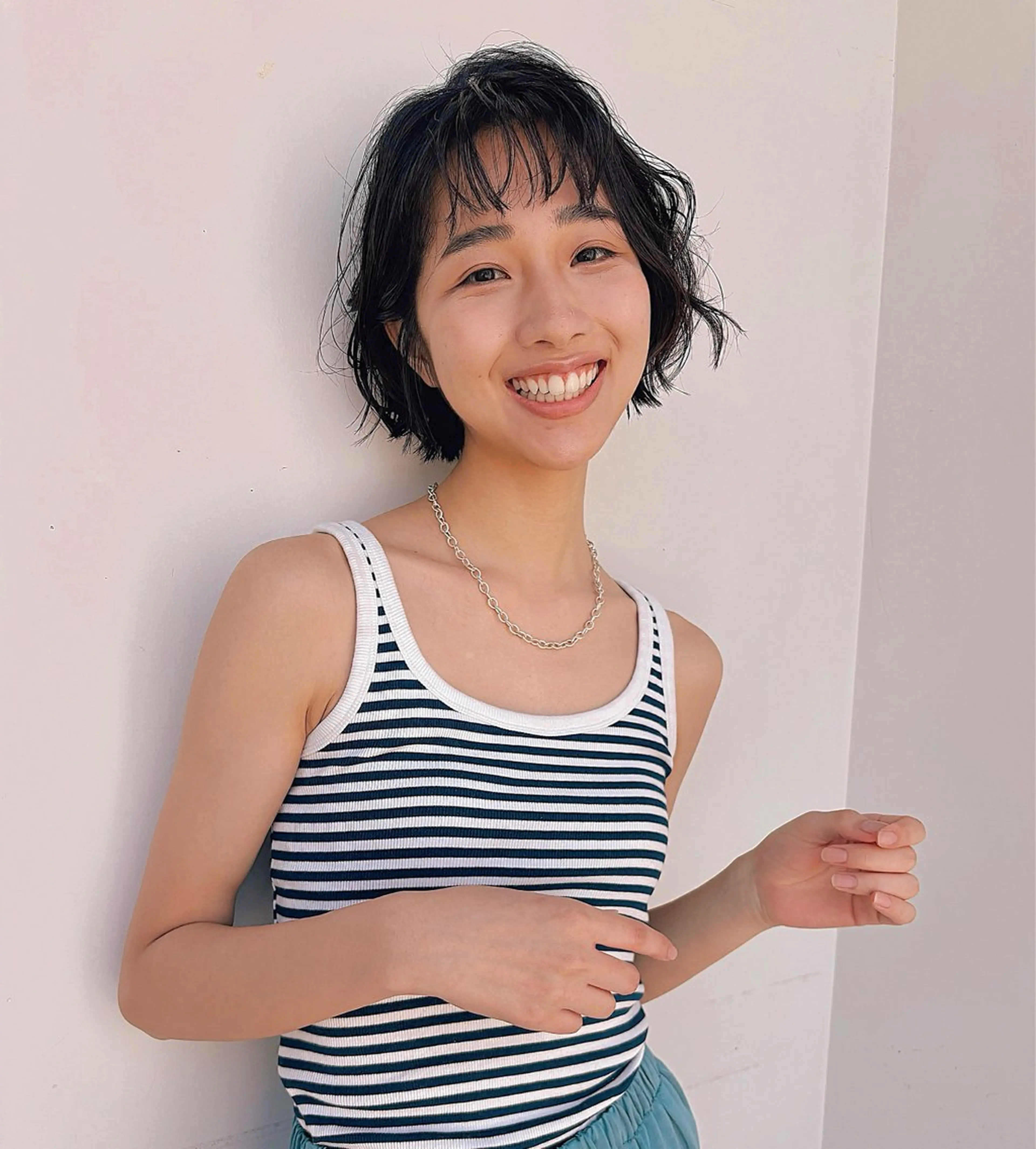 パーマ ボブ/ミディアム 親しみやすさ/さくらのヘアスタイル