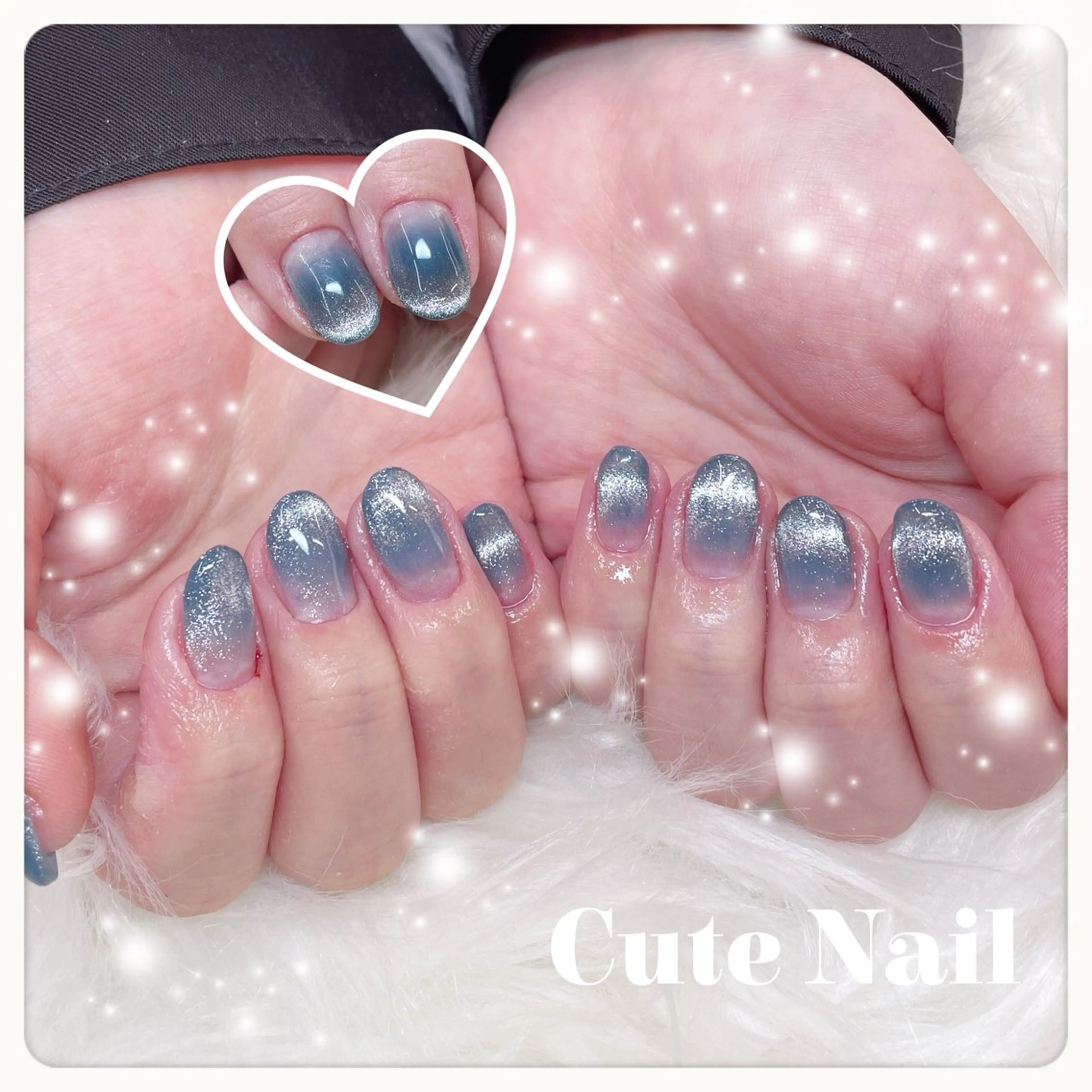 ネイル GO TODAY SHAiRE SALON原宿 Liber所属・️🫧もこ 艶感ネイル🫧のネイルデザイン