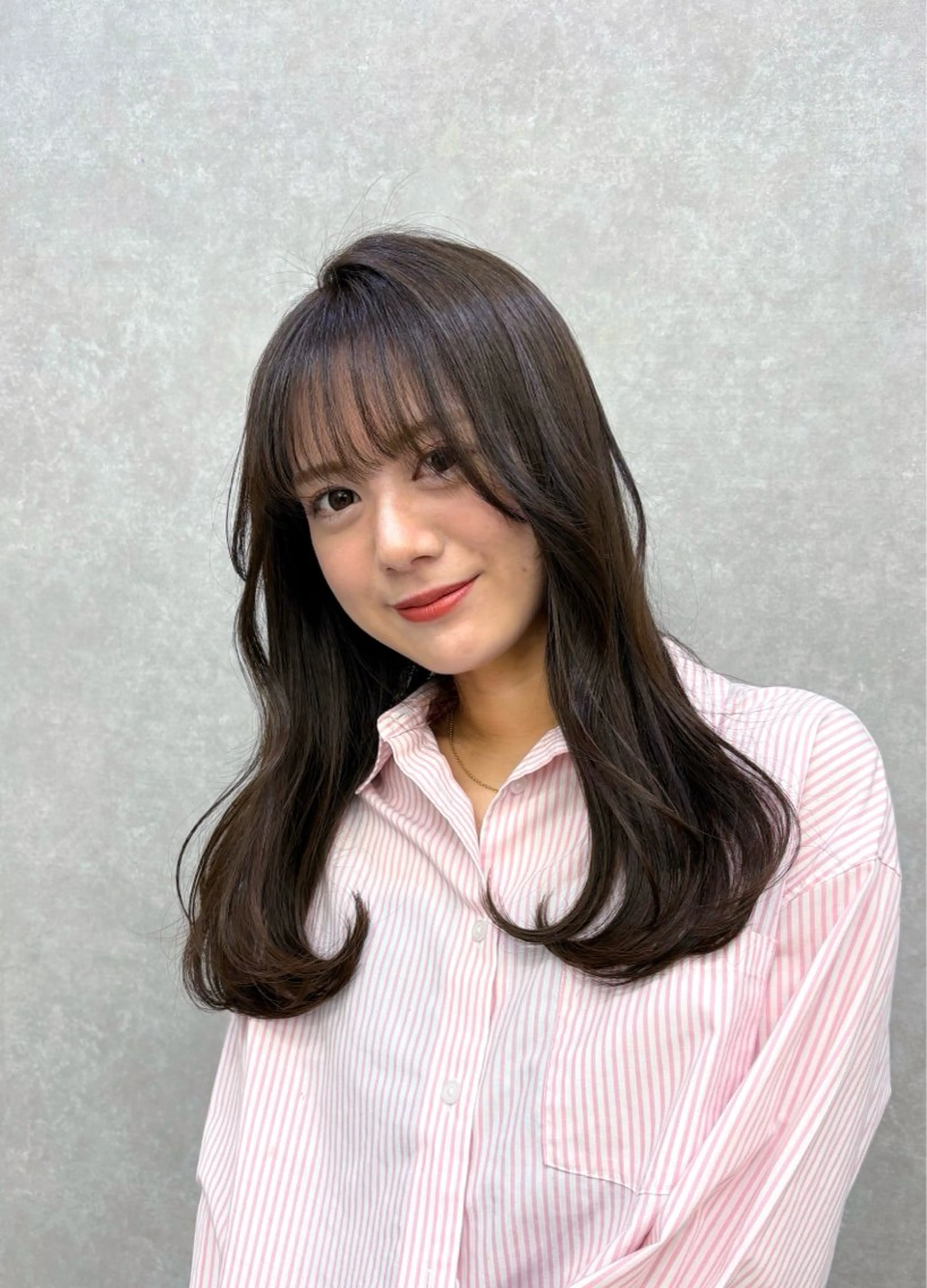 ロング カラー カット ヘアカラー 🫧透明感🫧 上岡夕理香のヘアスタイル