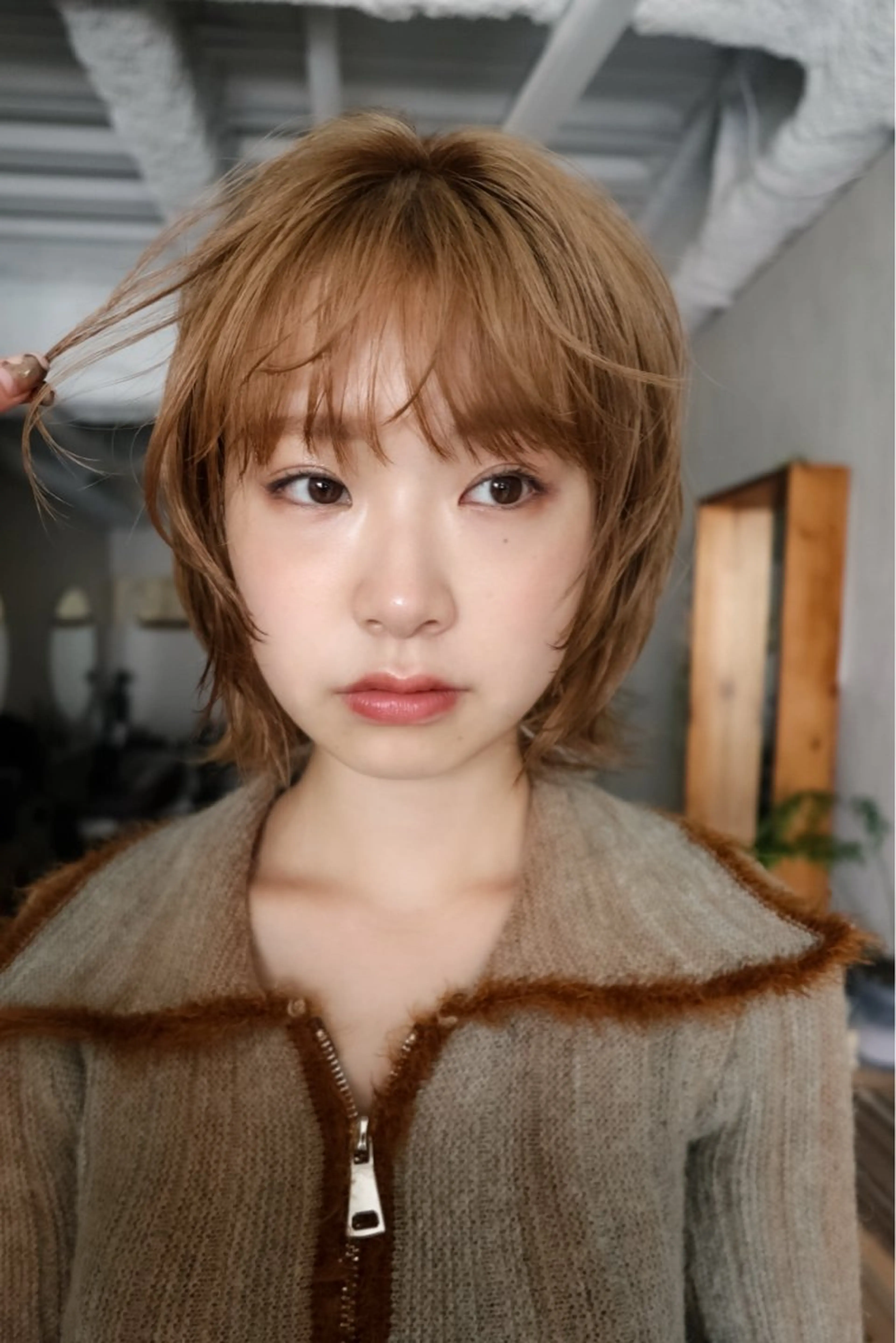 ショート kiji所属・kiji NAHO/ パーマ／久屋大通のヘアスタイル