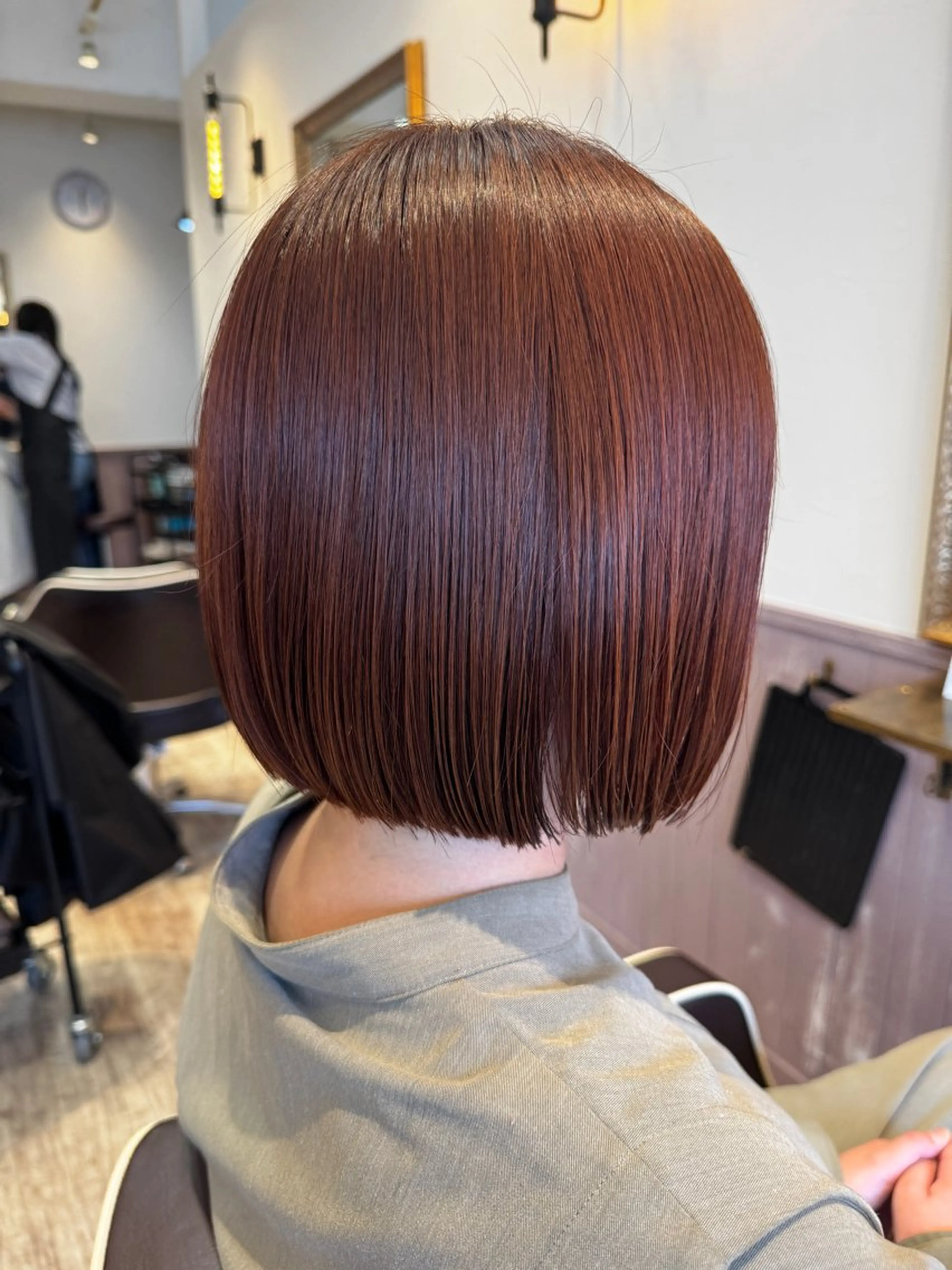 ミディアム カラー カット ヘアカラー トリートメント 矢場町/ダブルカラー /レイヤー/アリサのヘアスタイル