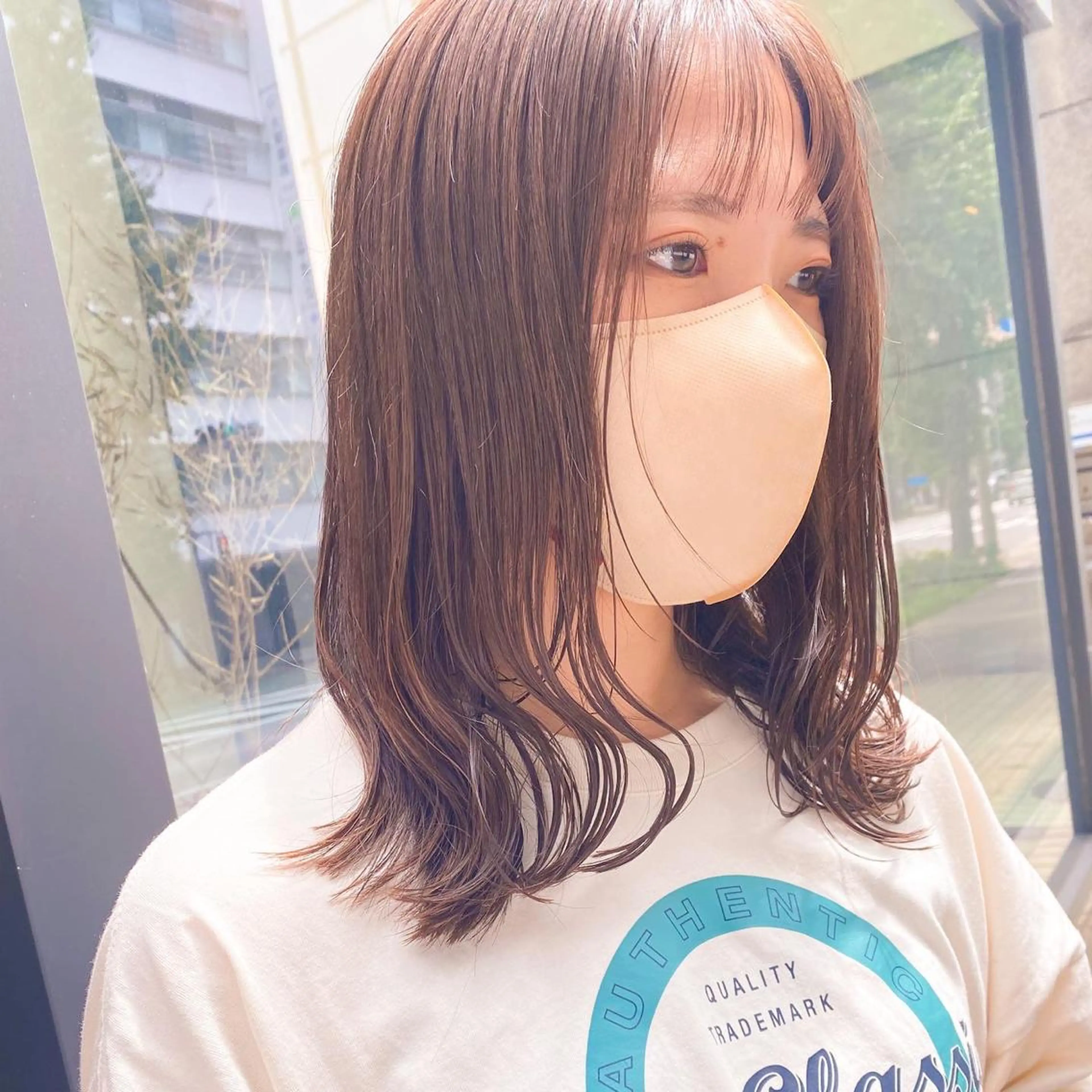 ロング カラー 透明感カラー グレージュ イルミナカラー トリートメント 木原良 (キハラ リョウ)のヘアスタイル