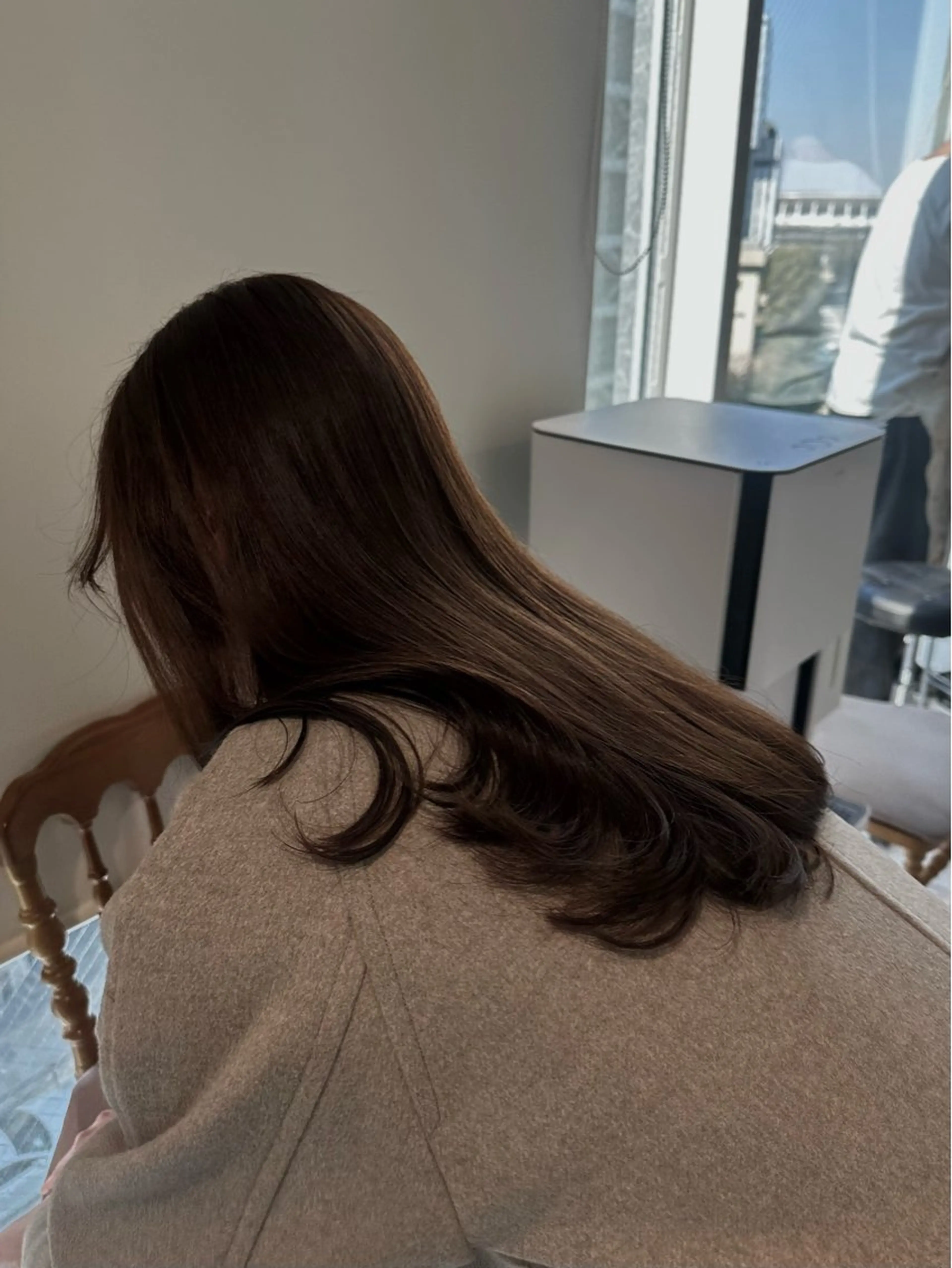 セミロング カラー キッズ カット ヘアカラー トリートメント オトナヘア🌸 harukaのヘアスタイル