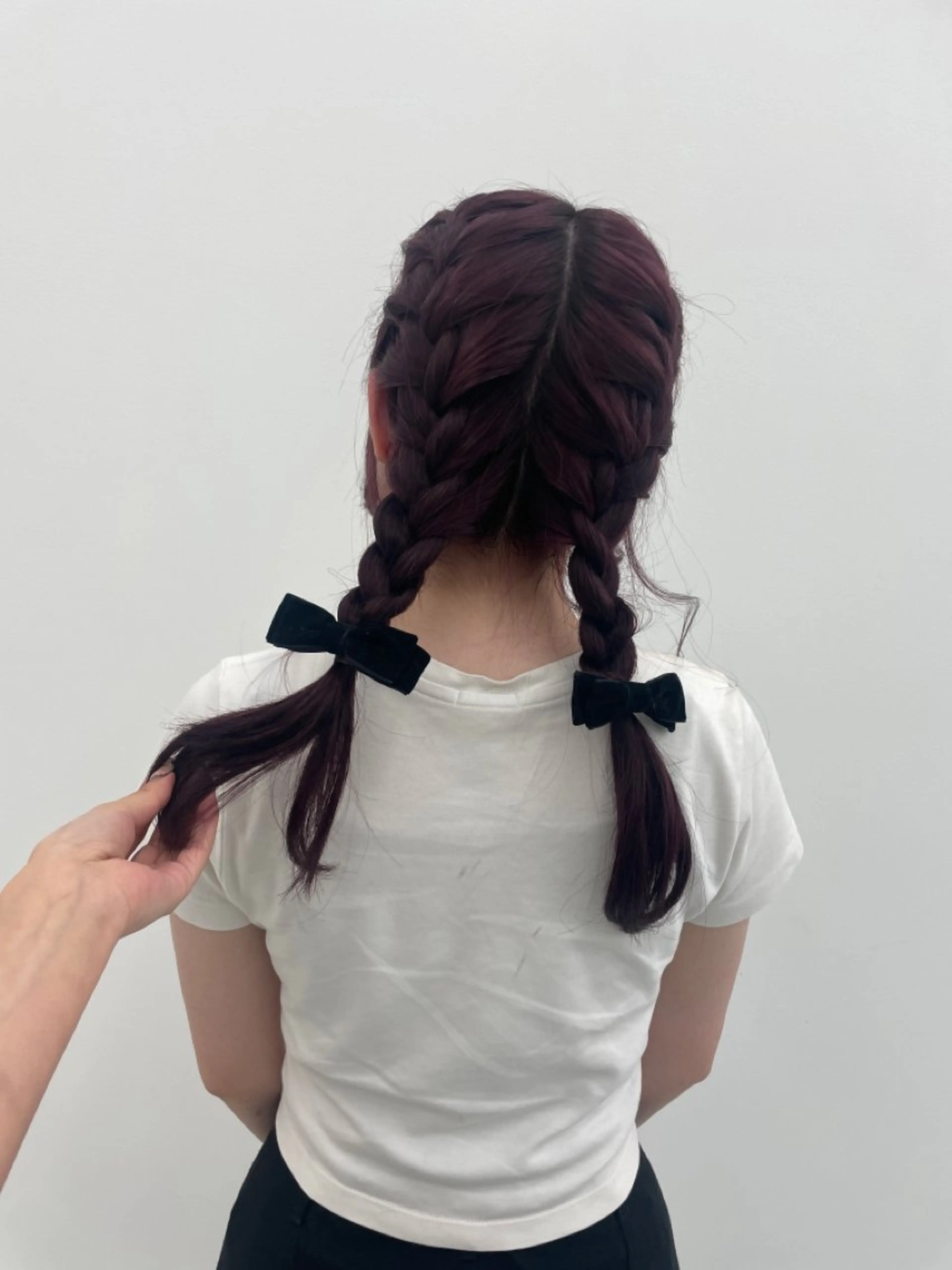 セミロング カット ヘアカラー トリートメント MOE 福岡韓国ヘア✧︎のヘアスタイル