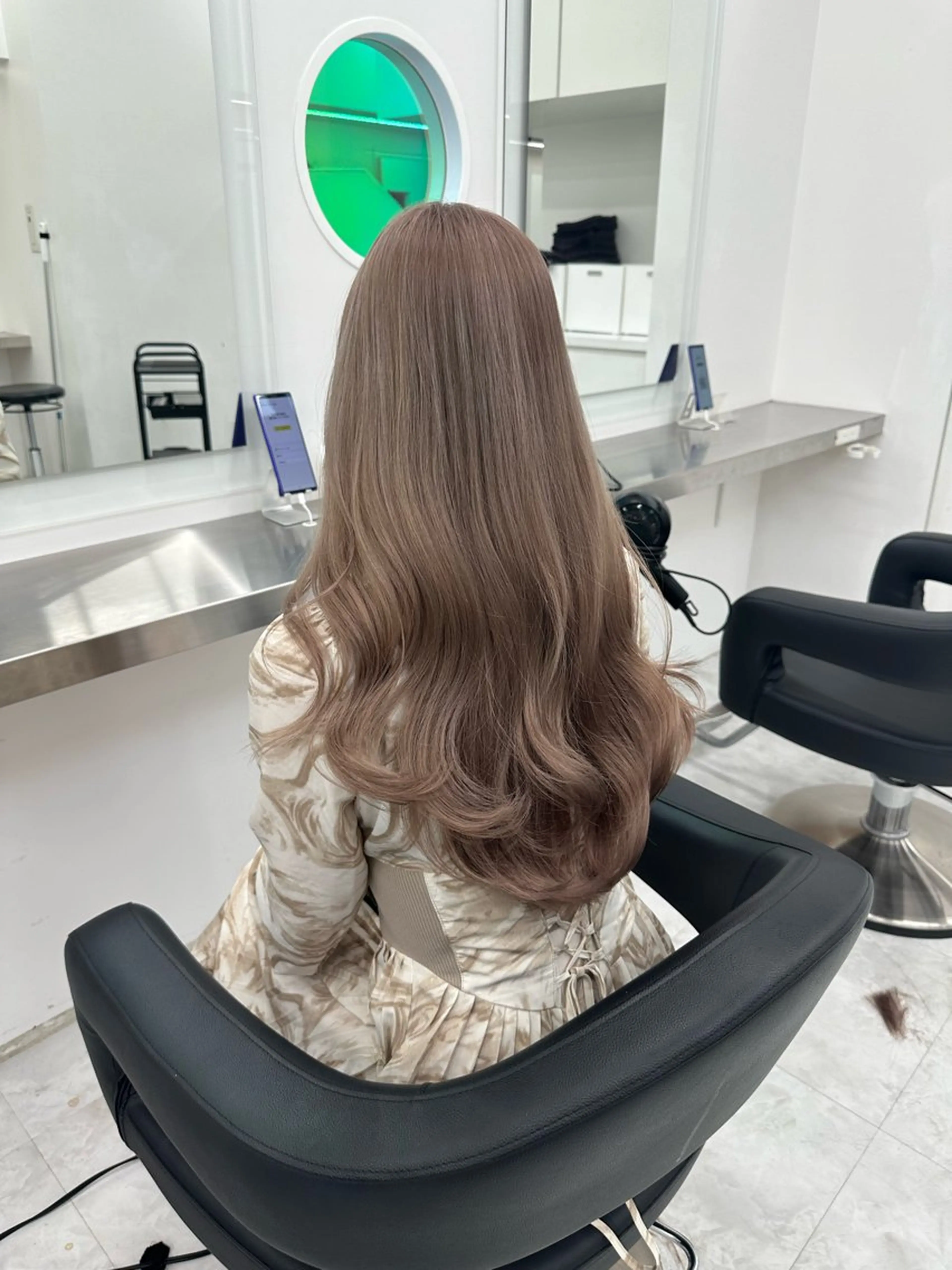 セミロング カラー ヘアカラー トリートメント ヘッドスパ ヘアセット 🤍ベージュ×艶髪 🤍Ryuta🤍のヘアスタイル