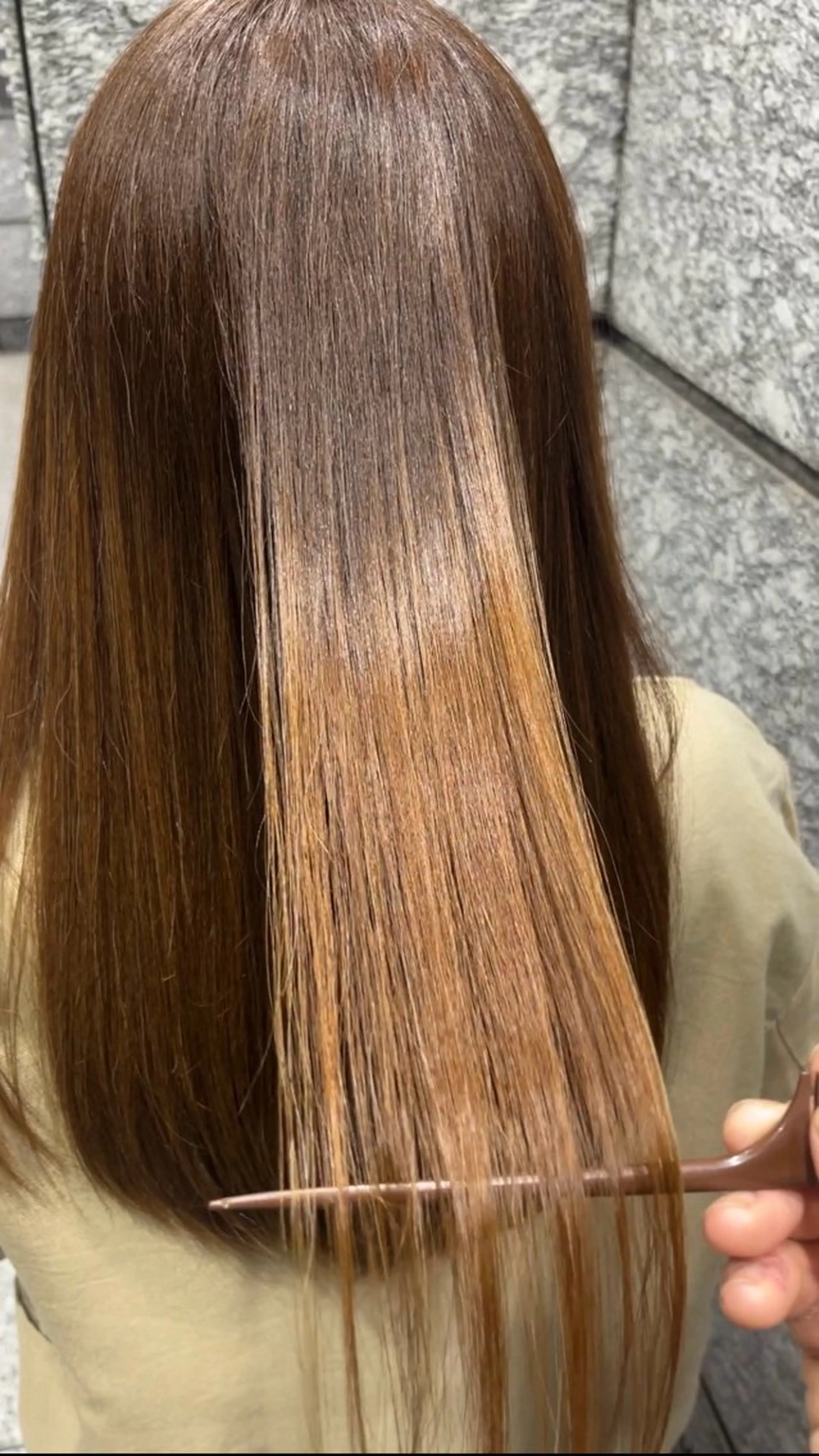 ロング 縮毛矯正 酒井 将大のヘアスタイル