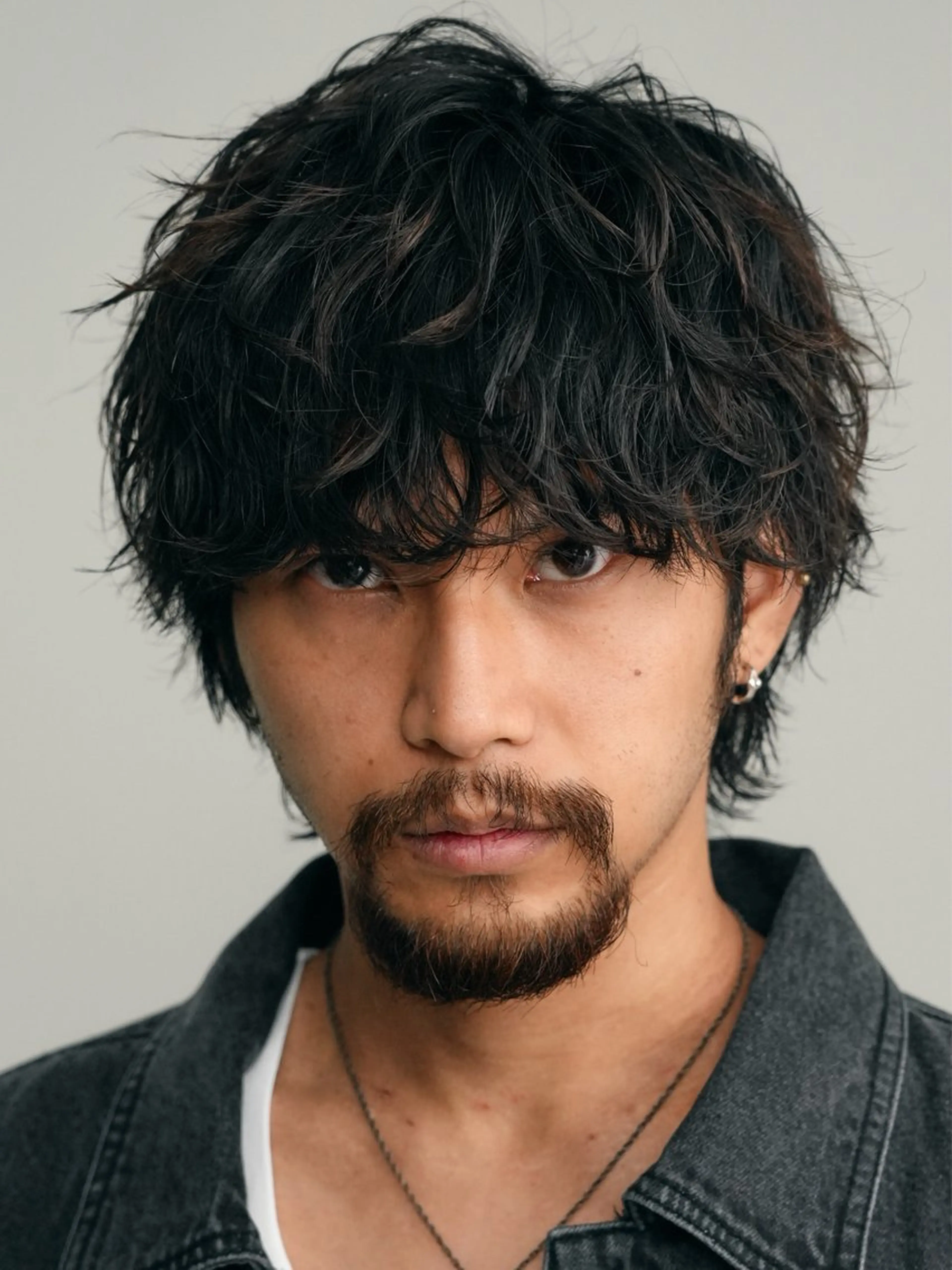 パーマ メンズ 原宿波巻きスパイラル パーマTOSHIのヘアスタイル