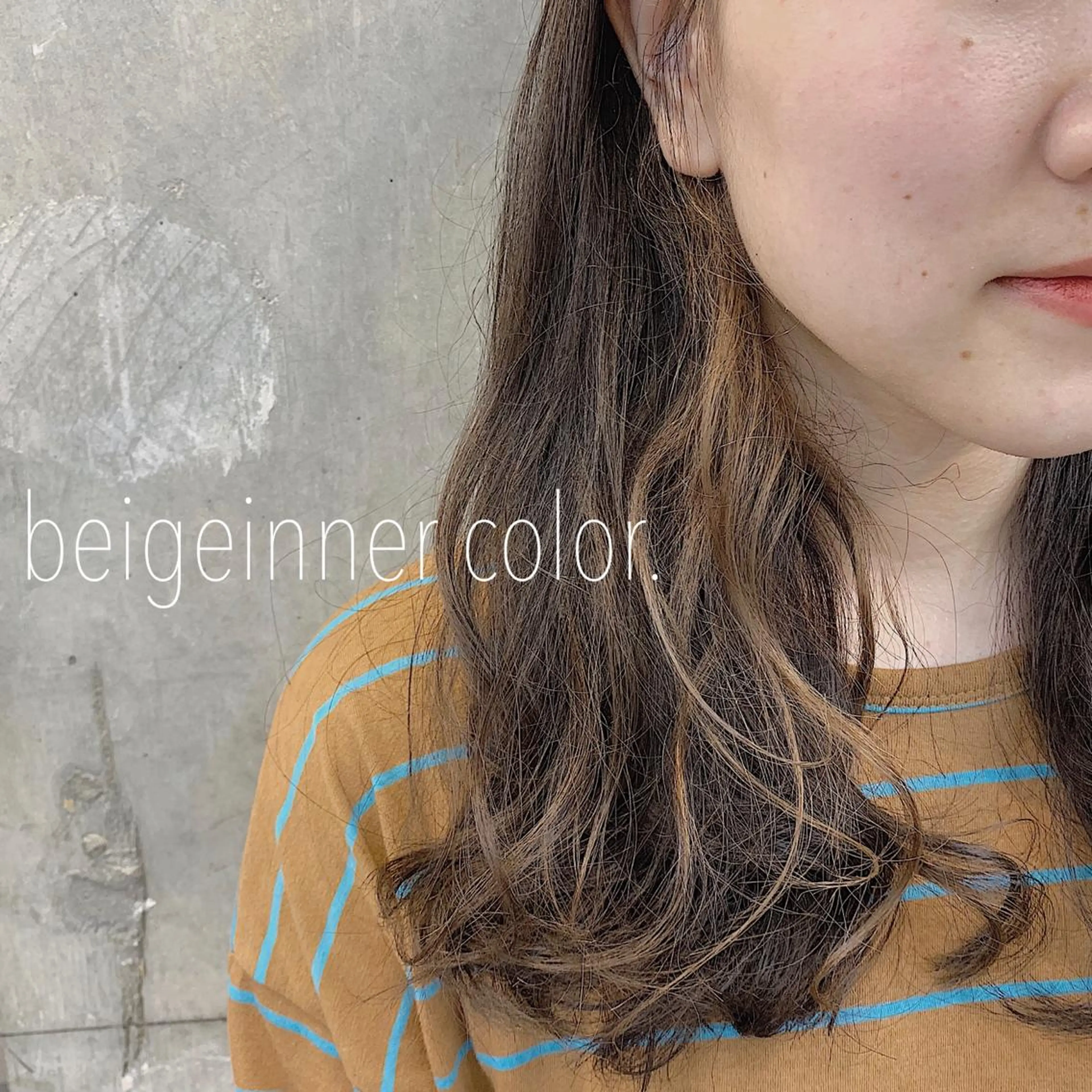 ロング カラー 江原 綾花のヘアスタイル