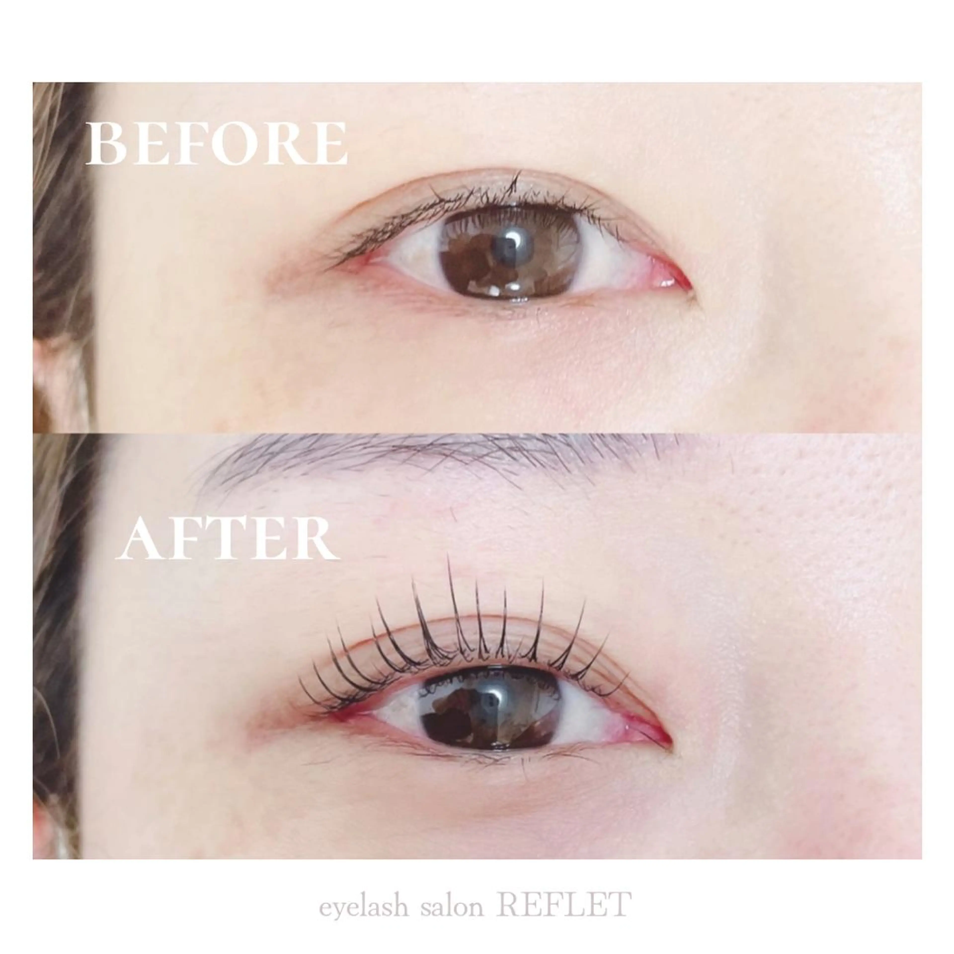 マツエク・マツパ 一重×まつ毛パーマ REFLET ルフレのマツエク・マツパデザイン
