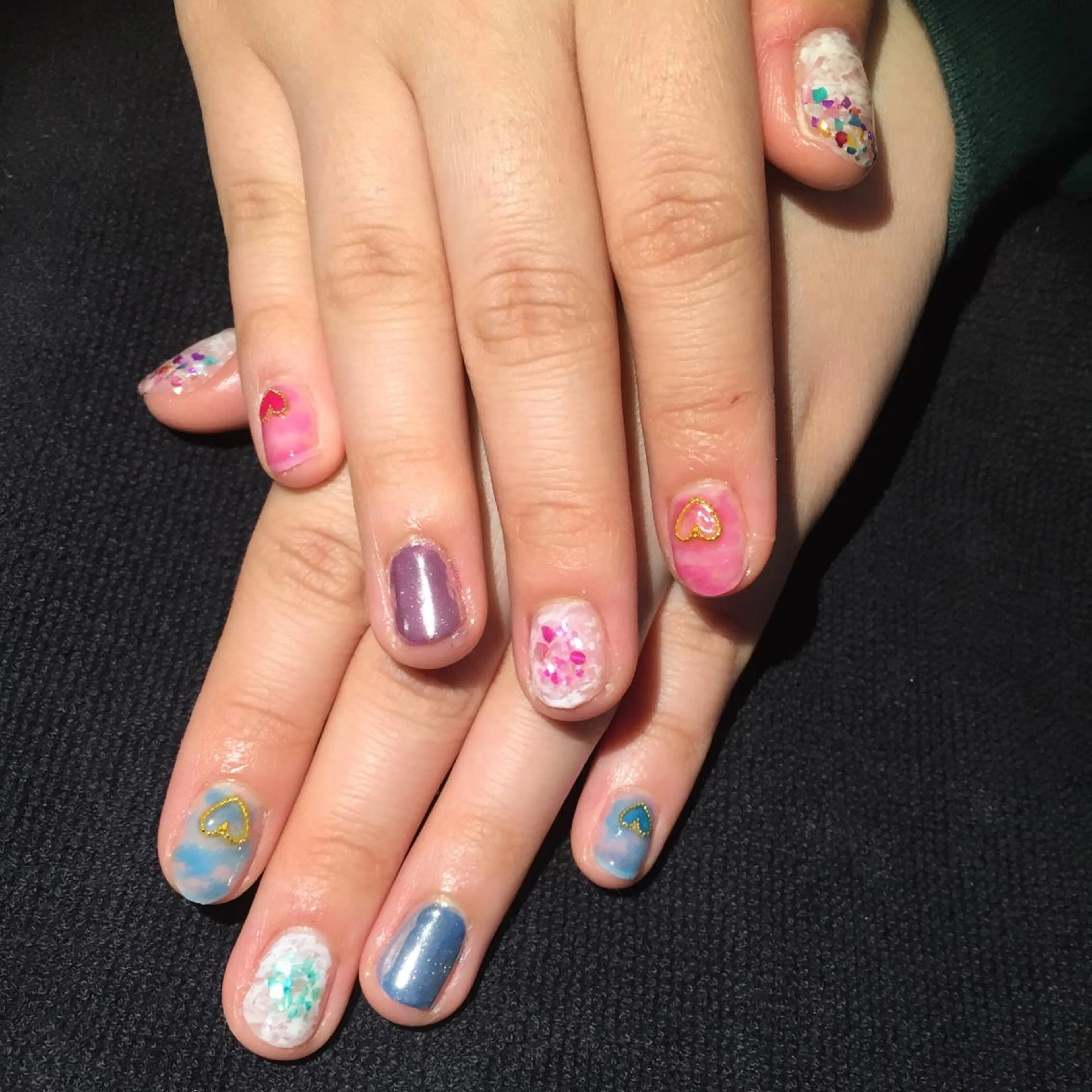 ネイル 大理石ネイル(マーブル) BANBINANAIL所属・イリネコ マリのネイルデザイン