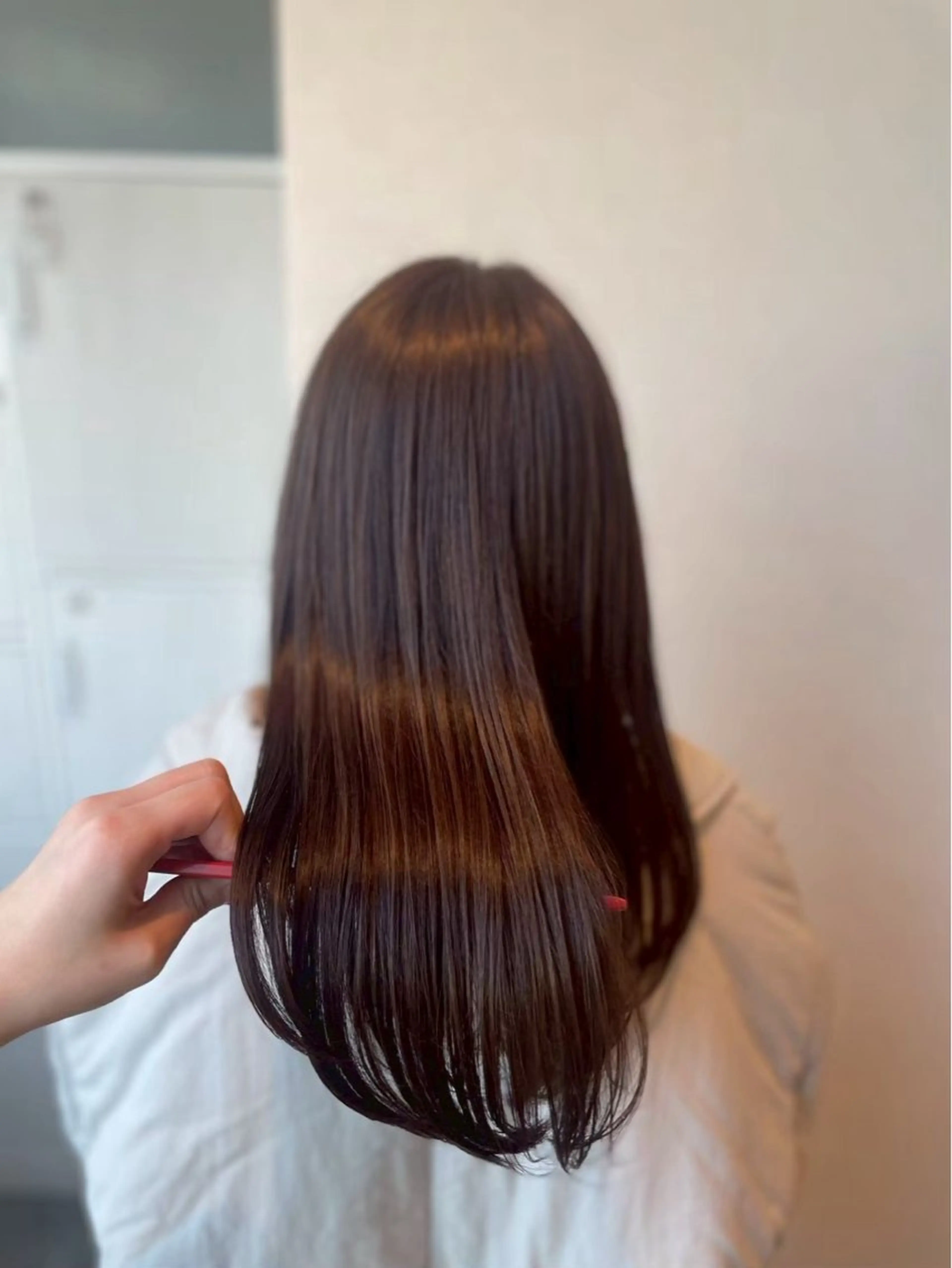 ロング 縮毛矯正 ヘアカラー Perfume by afloat 高橋樹のヘアスタイル