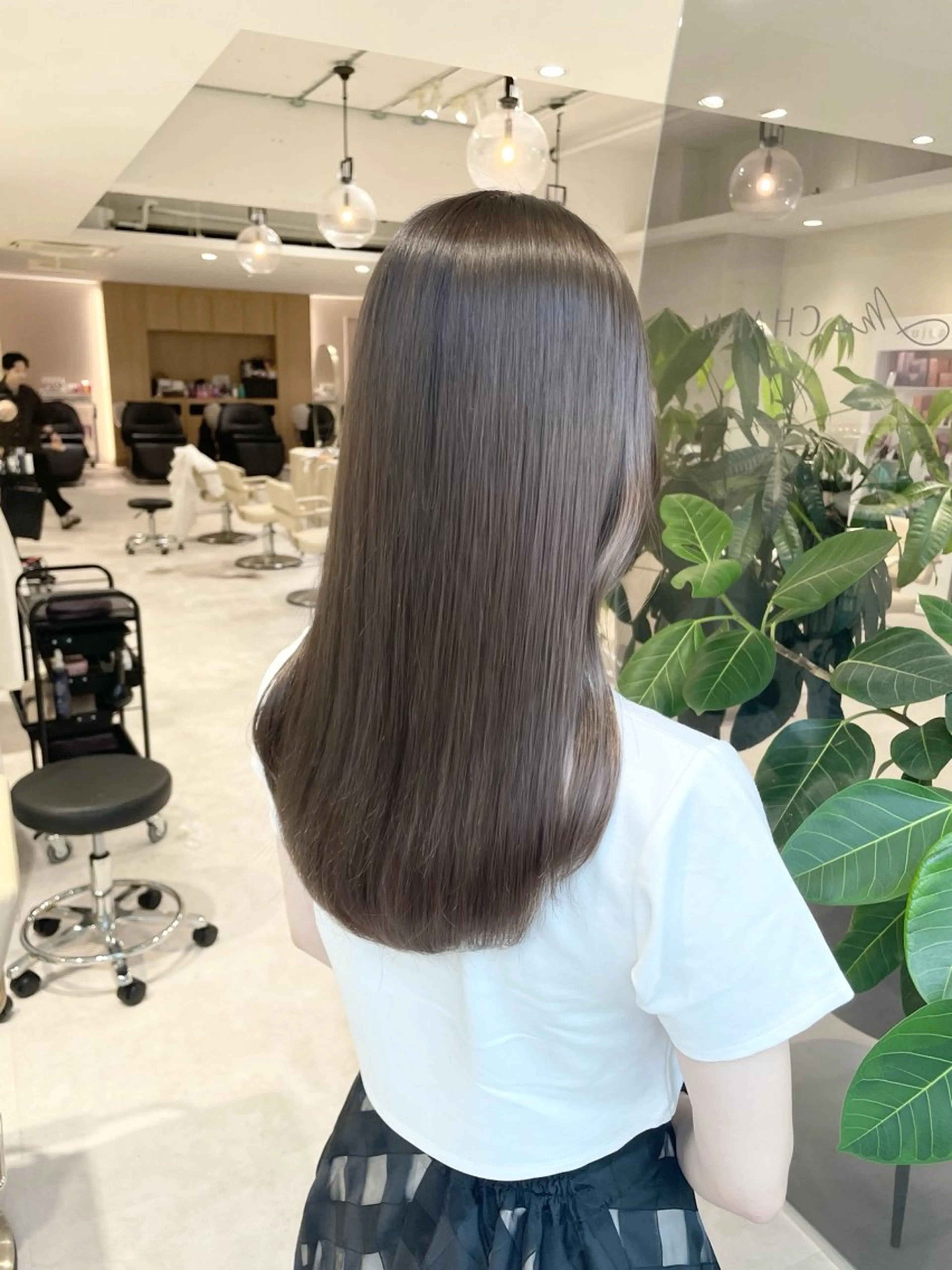 💫フルコース💫カット+髪質改善コスメストレート+ケアカラー(クイックトリートメント付)の写真