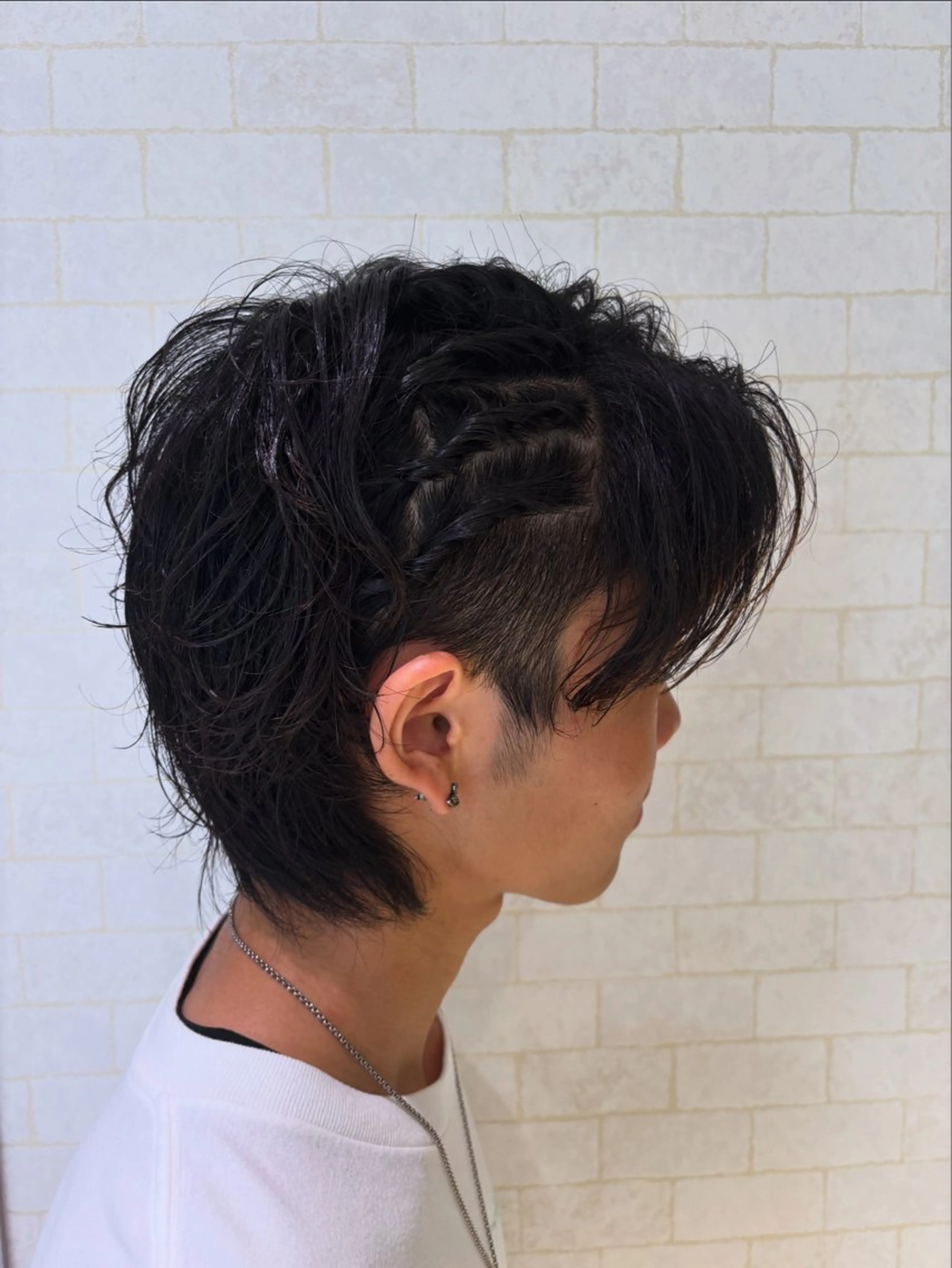 ショート ヘアアレンジ メンズ デート 浴衣 EARTH/M 北習志野店所属・H. shinkaiのヘアスタイル