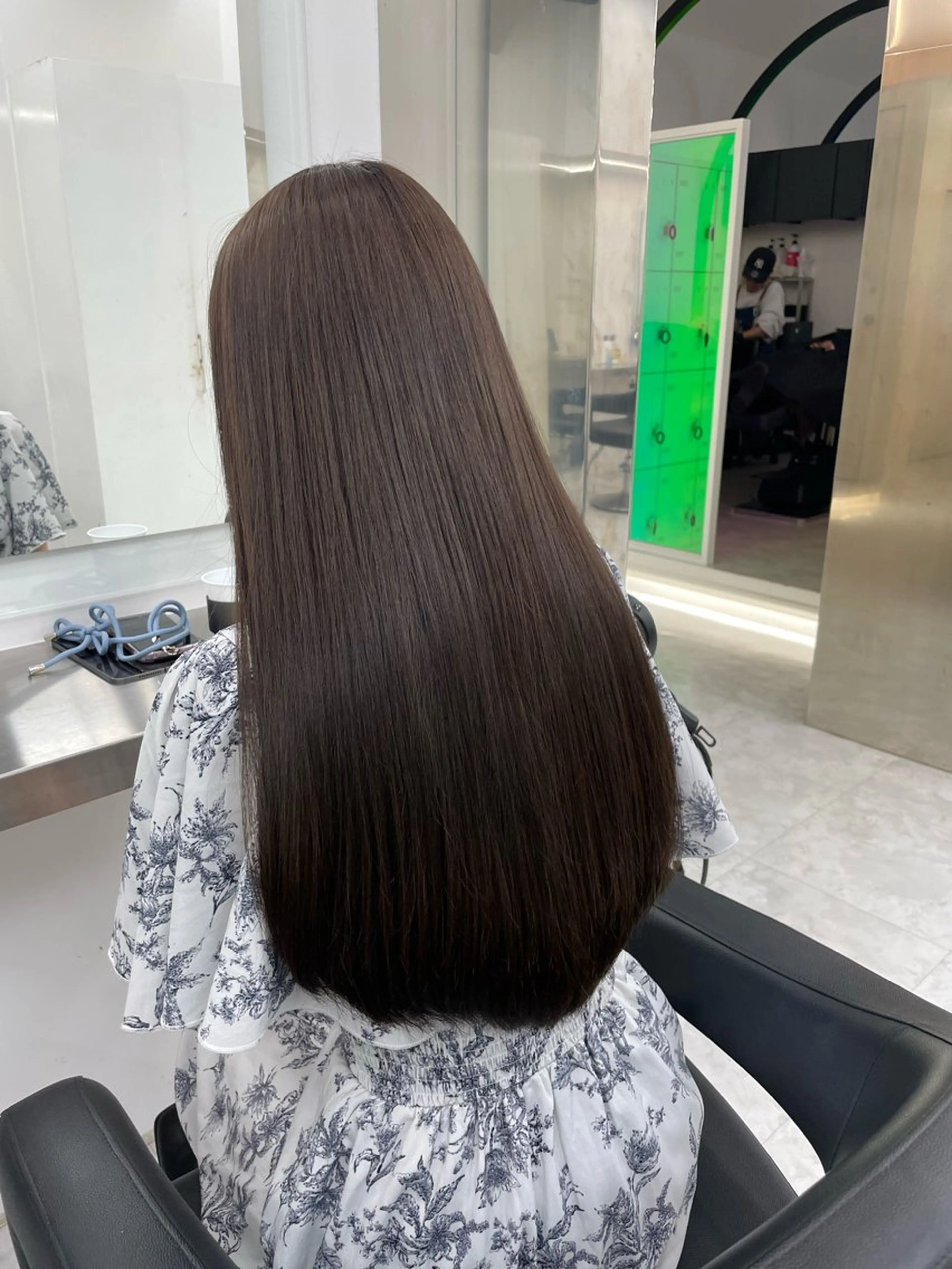 ロング カラー 中韓レイヤー/ ブラウン🤎はやとのヘアスタイル