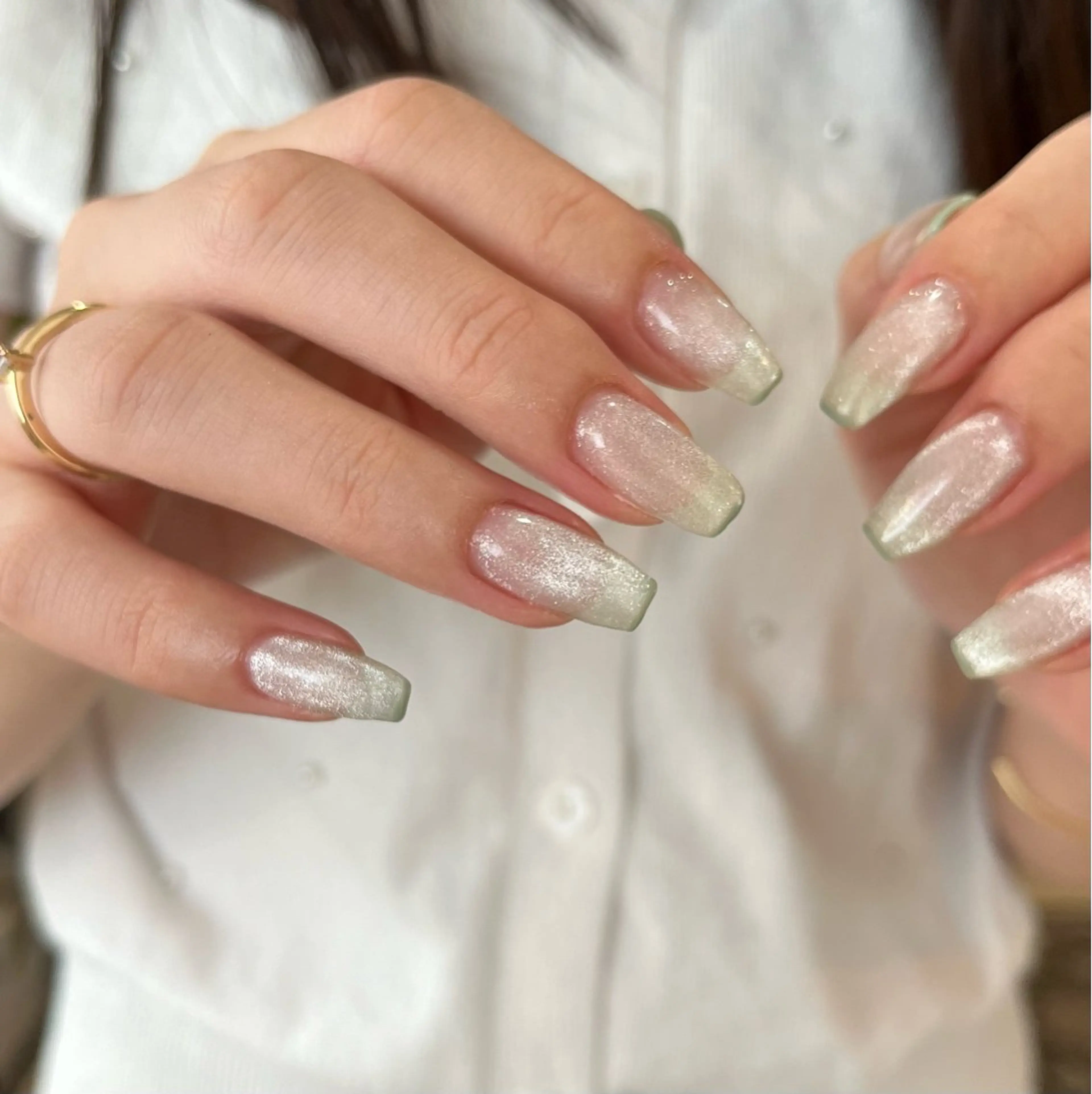 ネイル クリアネイル フレンチネイル 市本 葵のネイルデザイン