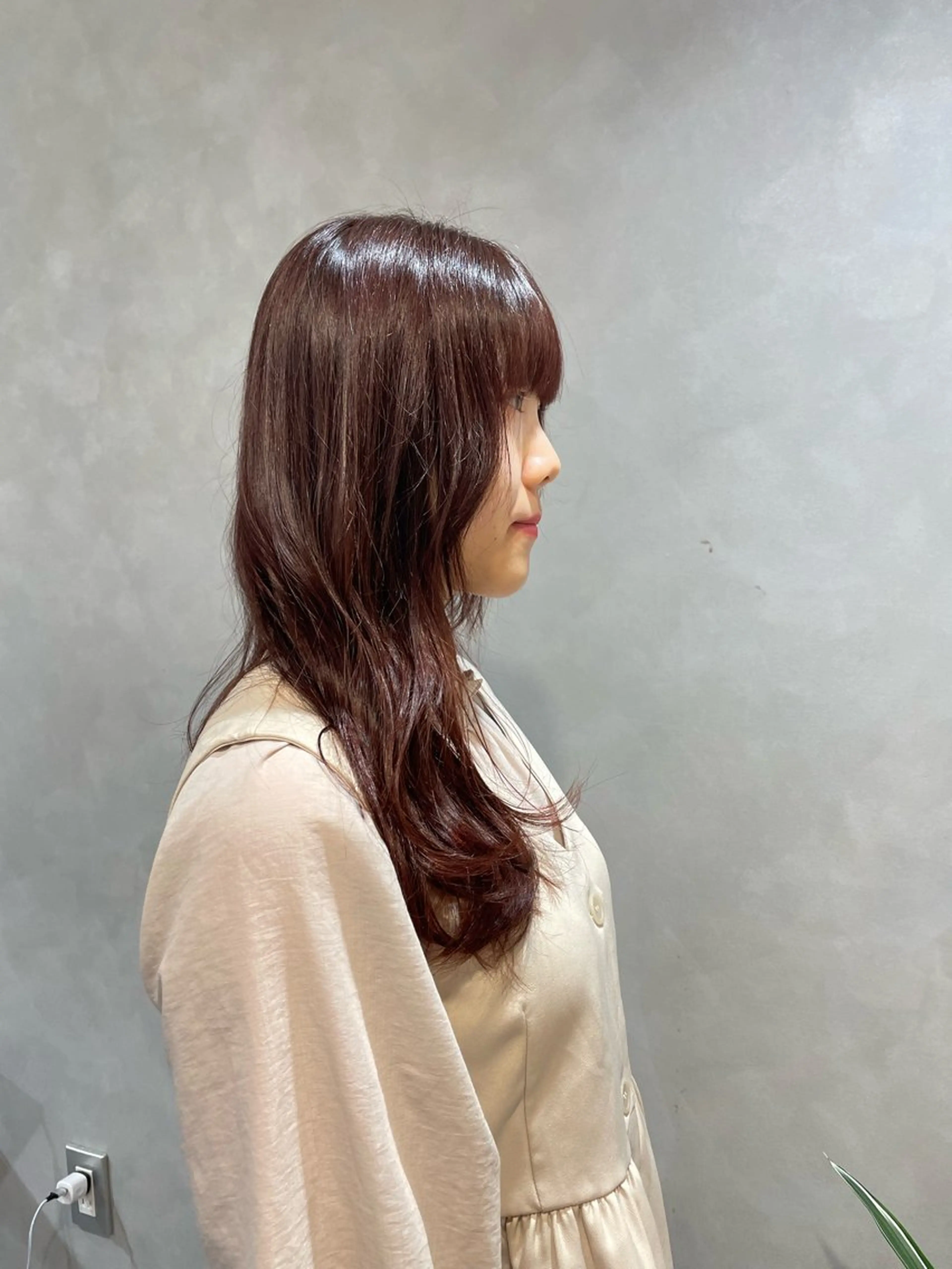 セミロング カラー ヘアアレンジ カット ヘアカラー トリートメント 🎀ダブルカラーレイ ヤーyuuri🎀のヘアスタイル