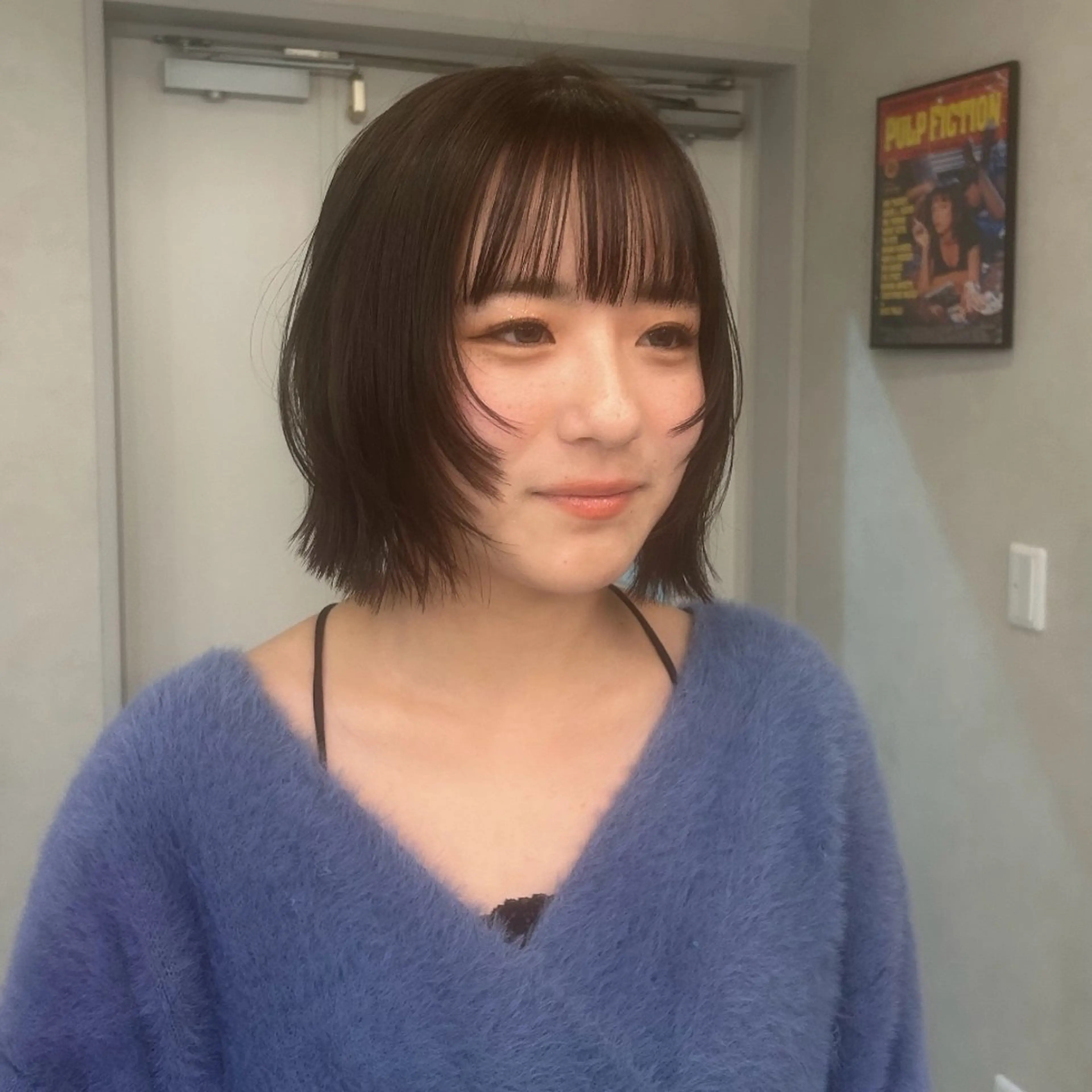 ミディアム ボブ カット 島田 愛莉のヘアスタイル