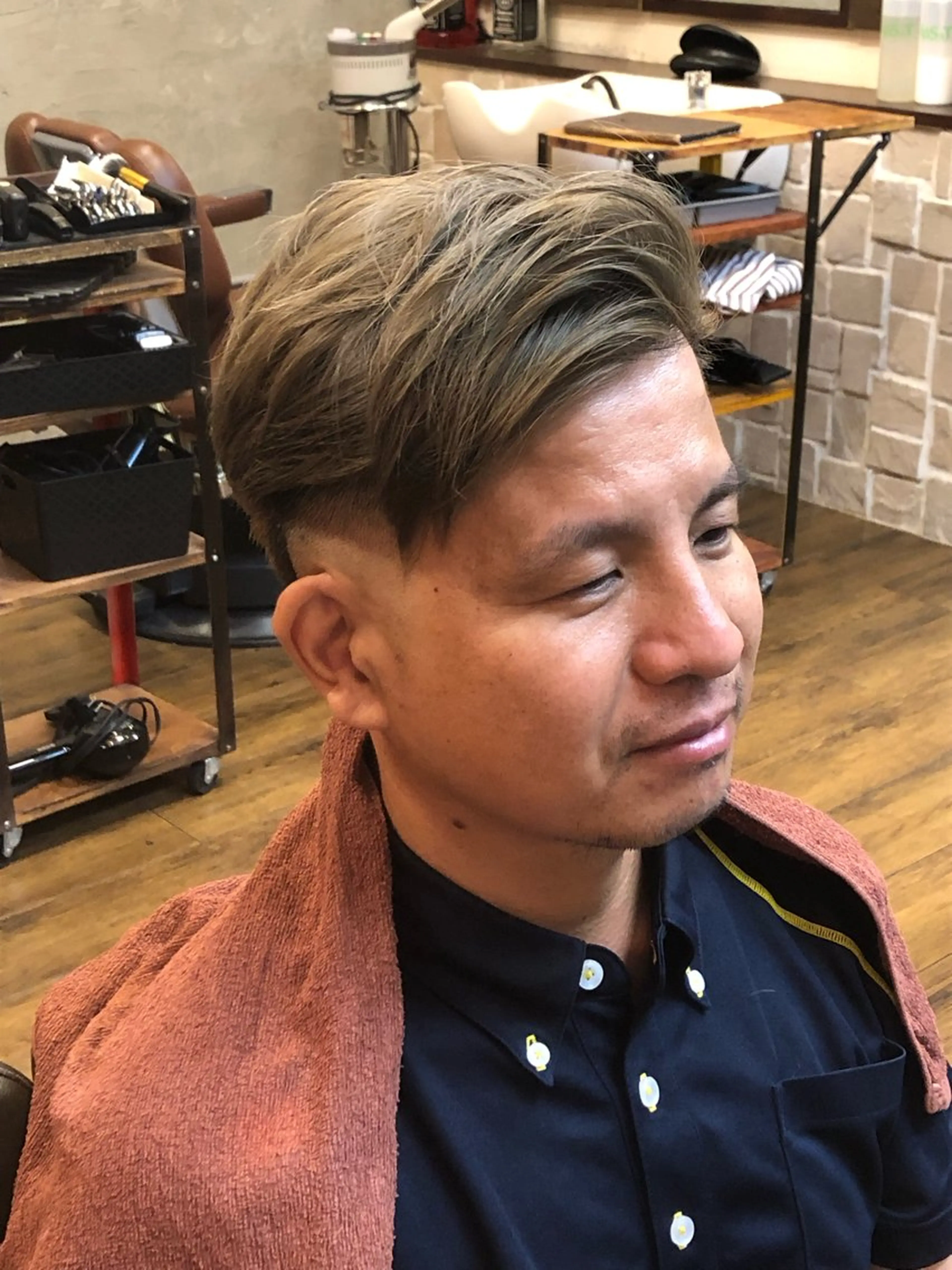 ショート メンズ フェードカット ツーブロック ナイルプラス所属・ナイルプラス ヨウのヘアスタイル