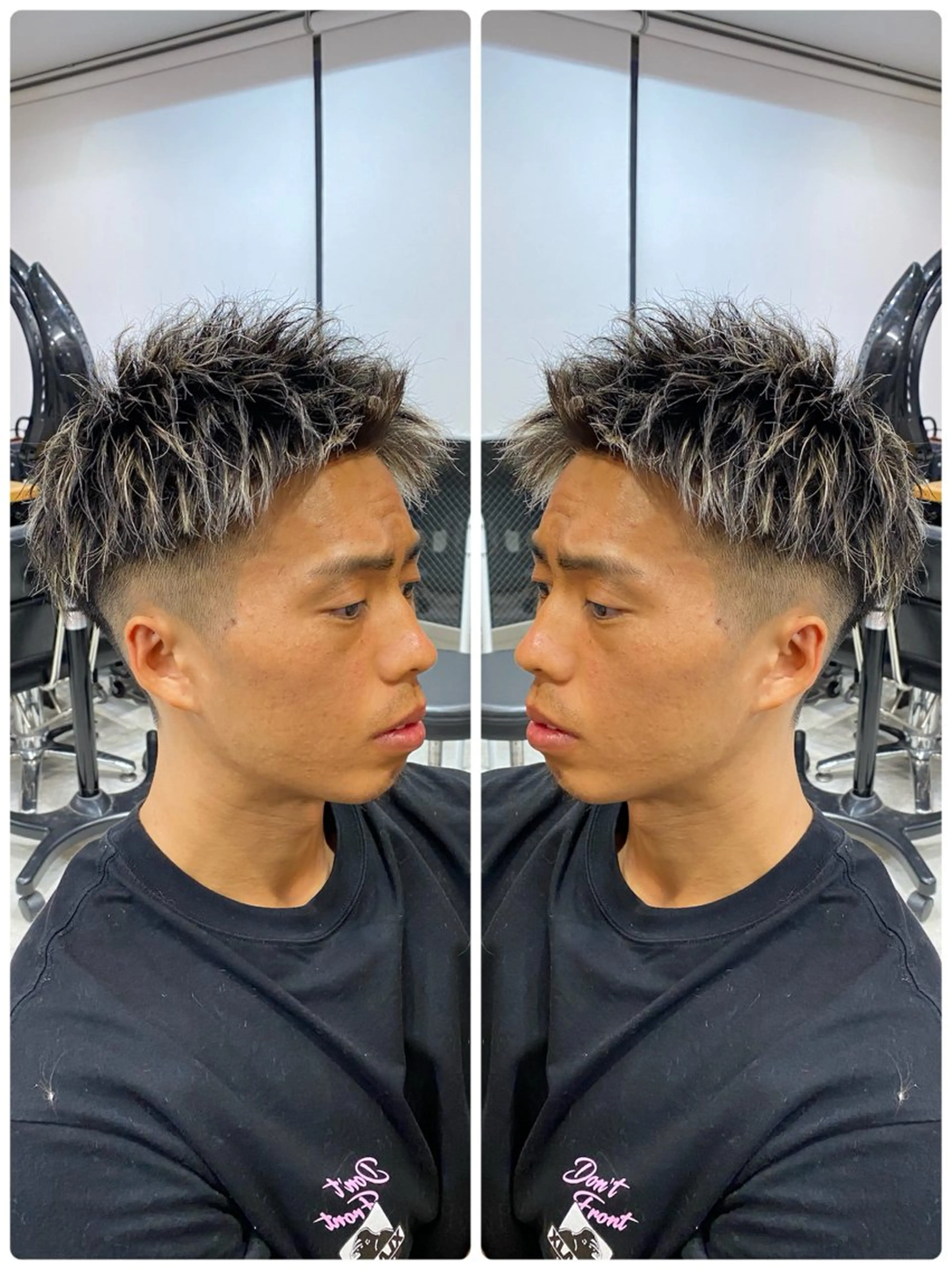 ショート カラー メンズ メンズハイライト ハイライトカラー ハイライト カット ヘアカラー 🐉『メンズ美容師』 吉田龍星🐉のヘアスタイル