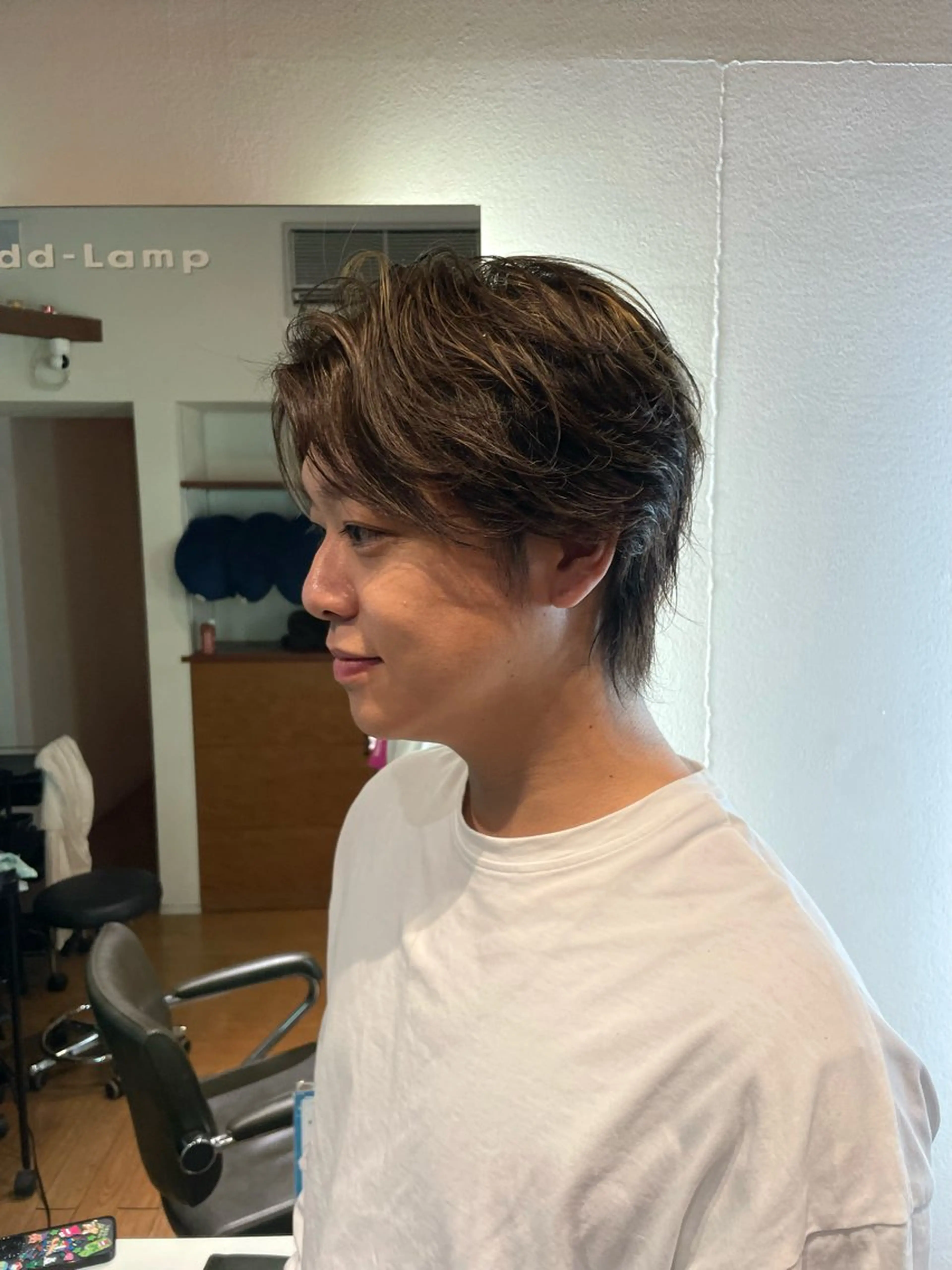 メンズ フェザーパーマ メンズハイライト メンズパーマ ヘアカラー add-Lamp hair所属・シュリ /岐阜のヘアスタイル