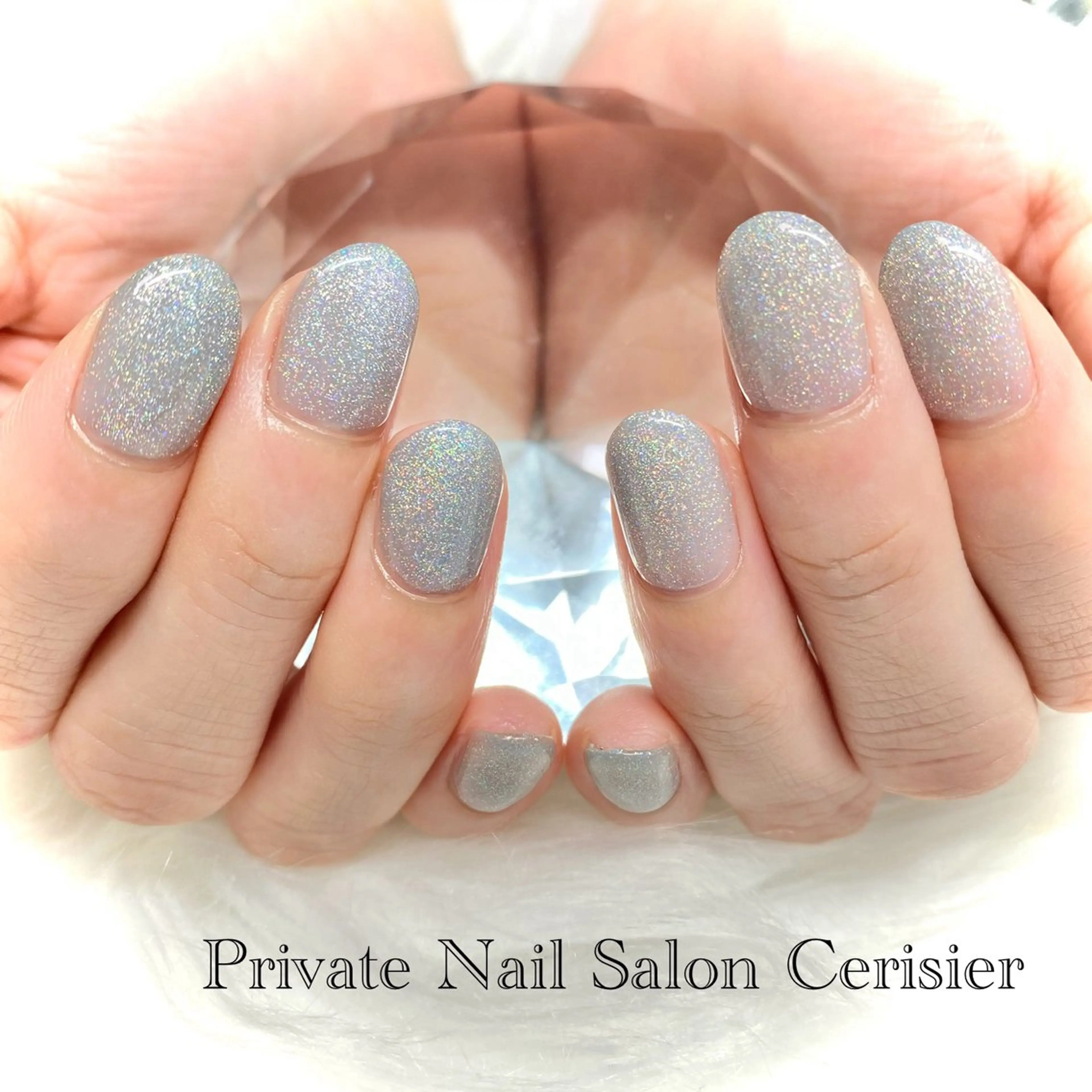 ネイル ブルー ハンドネイル Honda Kaoriのネイルデザイン