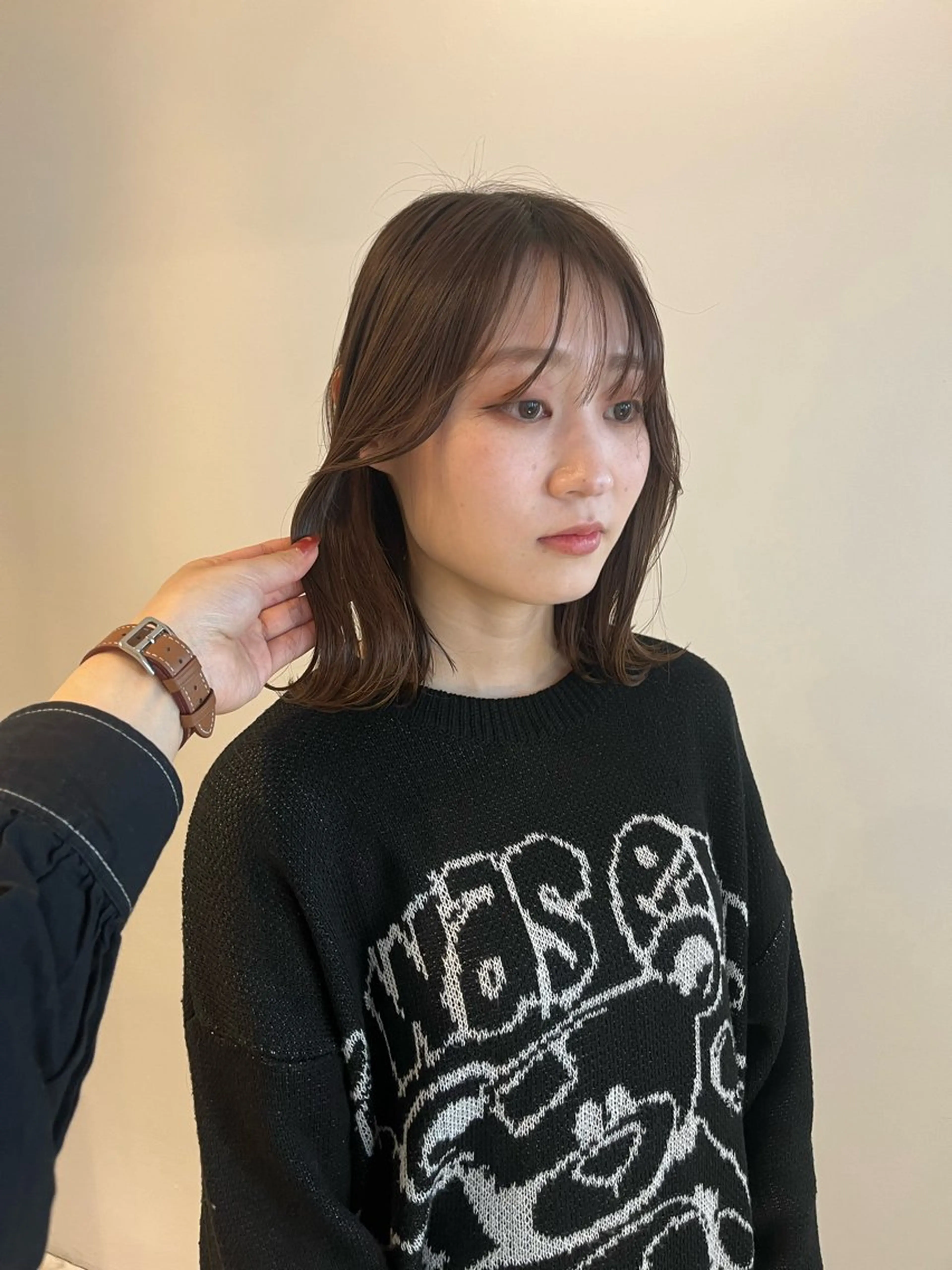 ミディアム ALLYS 渋谷店所属・最高級の艶のある カラーmei🎨のヘアスタイル