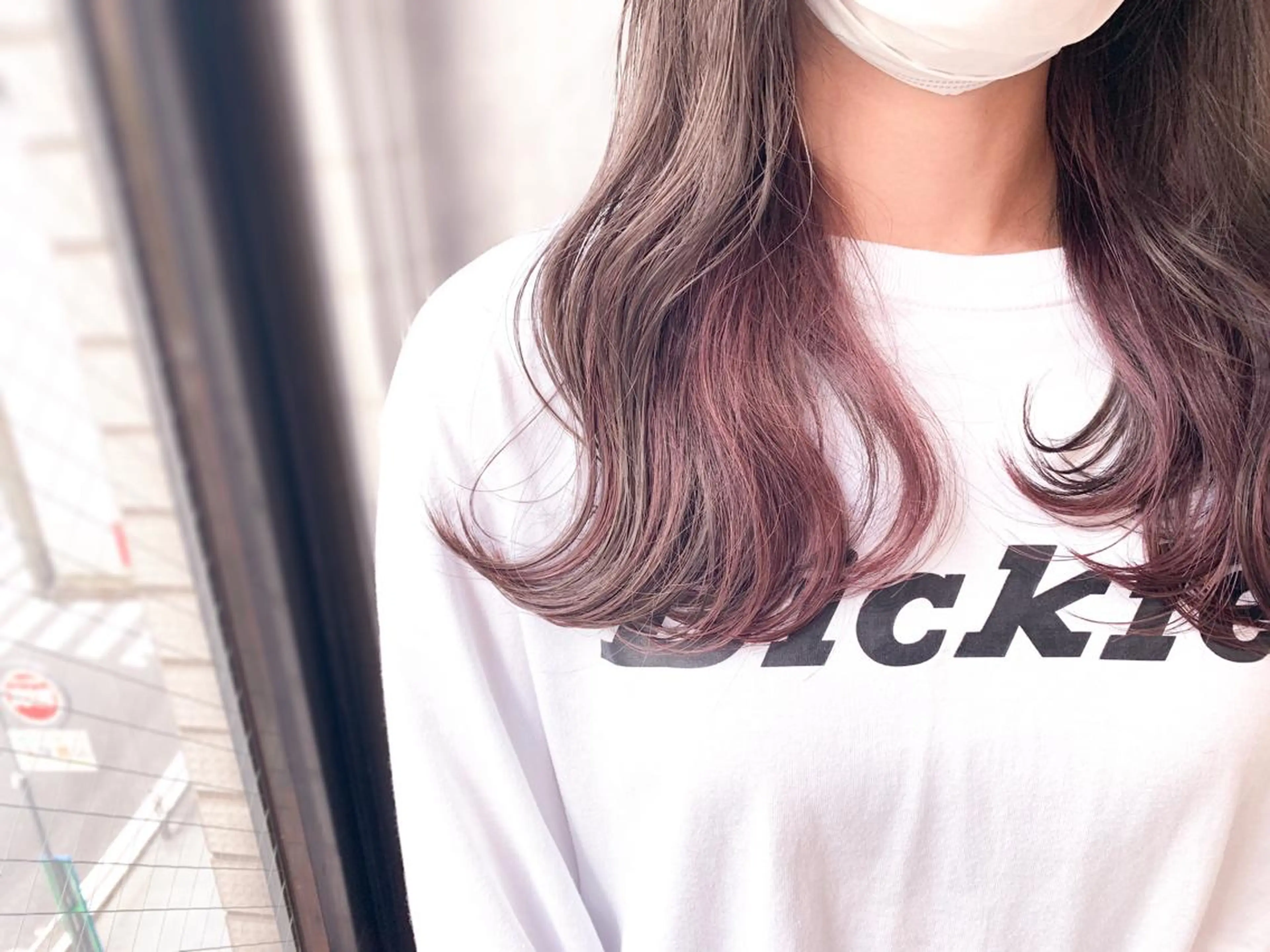 ミディアム ミディアムパーマ アッシュ ボブ 外国人風カラー ハイライト ヘアカラー Zina福岡天神店 艶髪/レイヤー/小顔のヘアスタイル