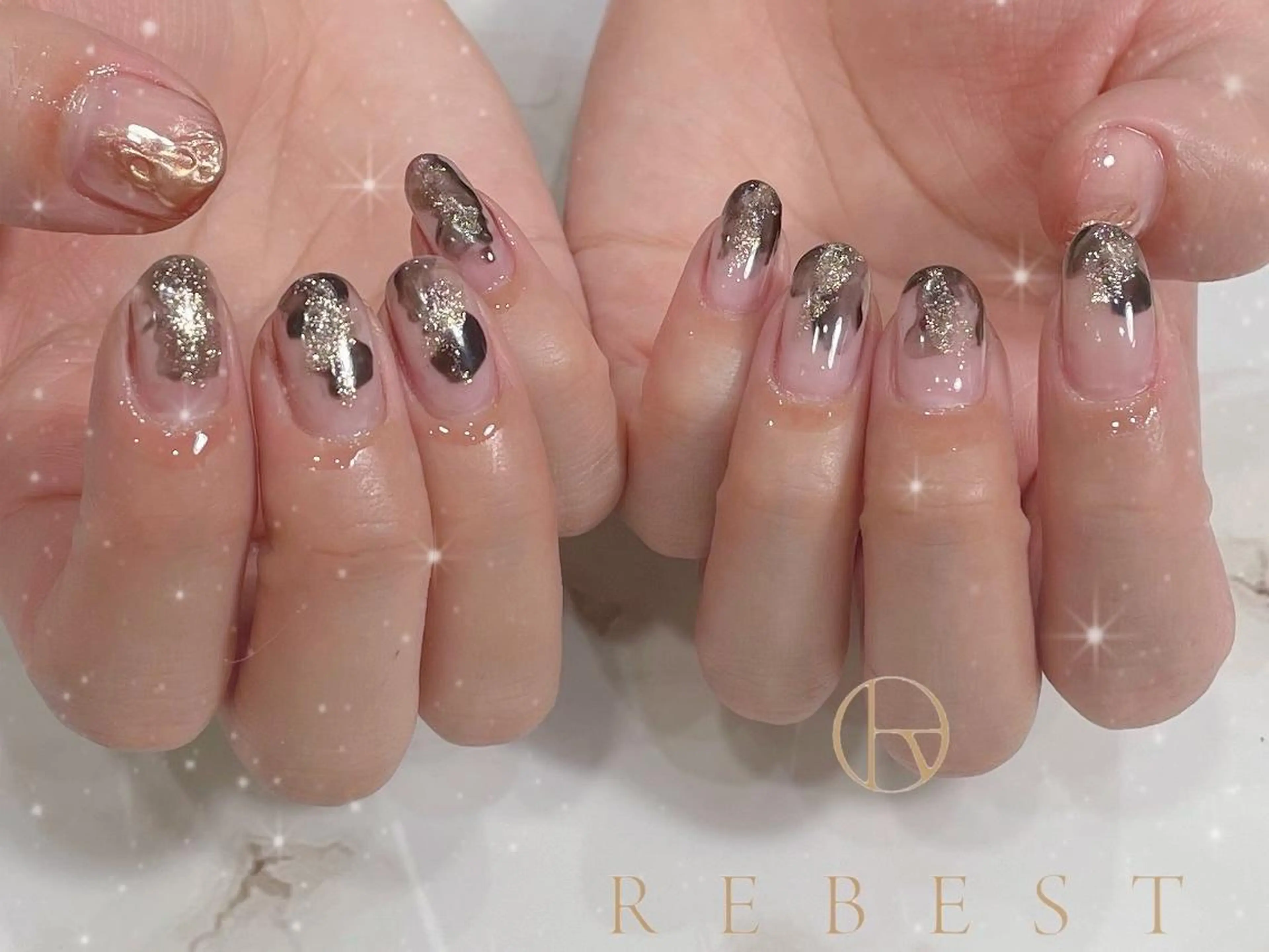 ネイル ❤️💛REBEST 京橋　nailのネイルデザイン