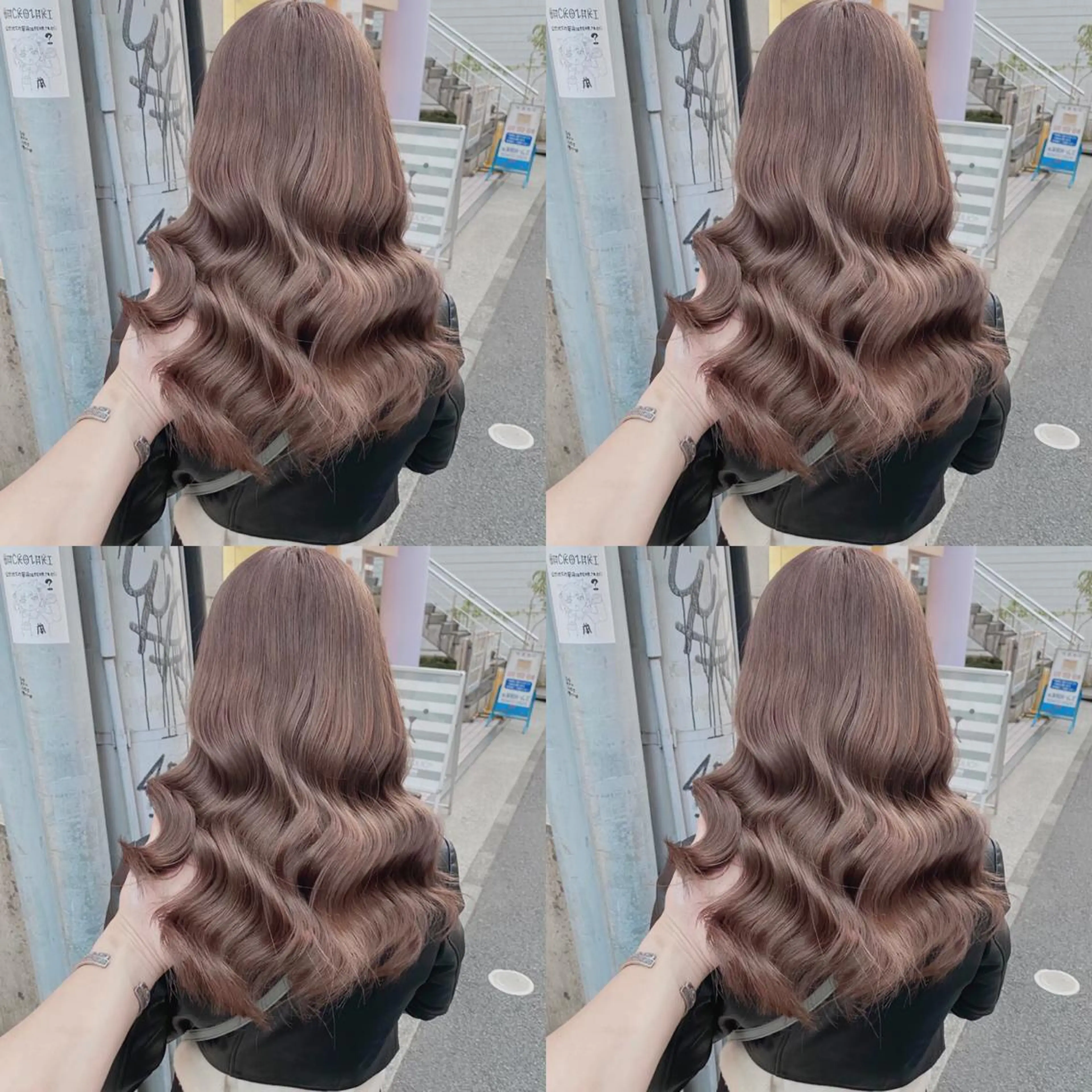 セミロング カラー アッシュ ベージュカラー ブリーチ ダブルカラー グレージュ カット ヘアカラー トリートメント ヘアセット 韓国ヘア特化💍 tiam💍ブリーチのヘアスタイル