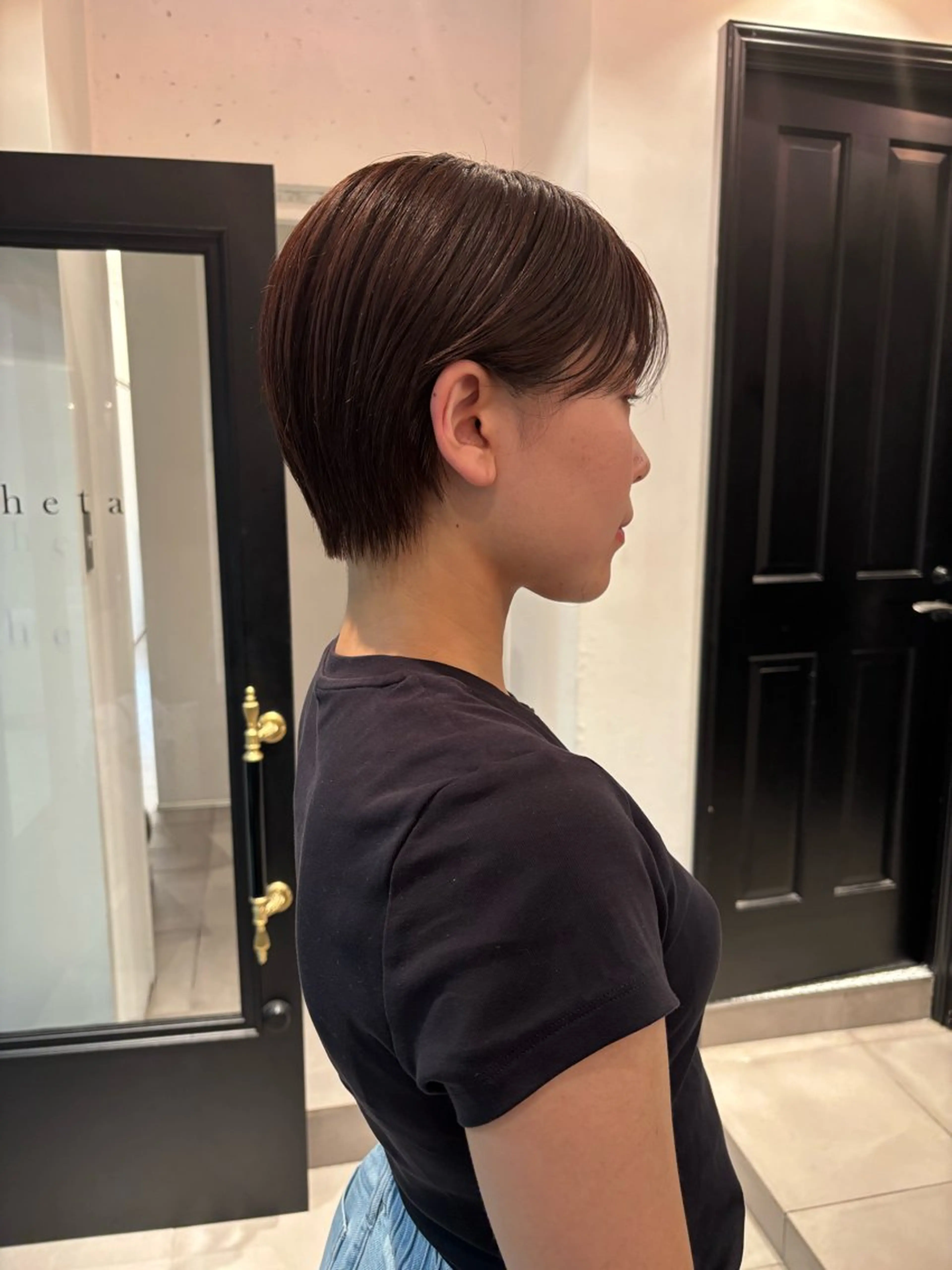 ショート riria/ボブ /ブラウンカラー🎀のヘアスタイル