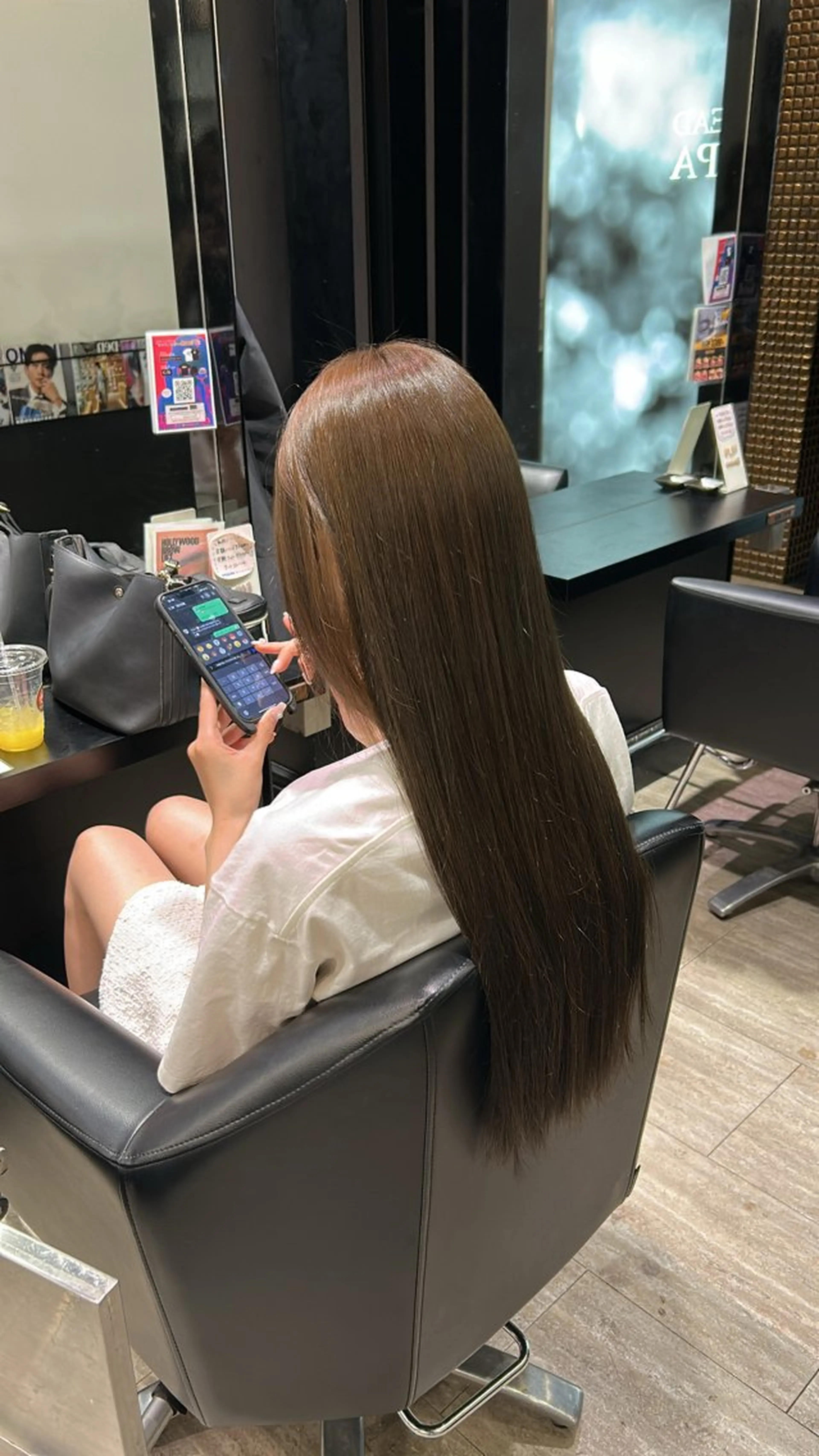 ロング カラー ブラウンカラー 透明感カラー オリーブブラウン ishizuka toaのヘアスタイル