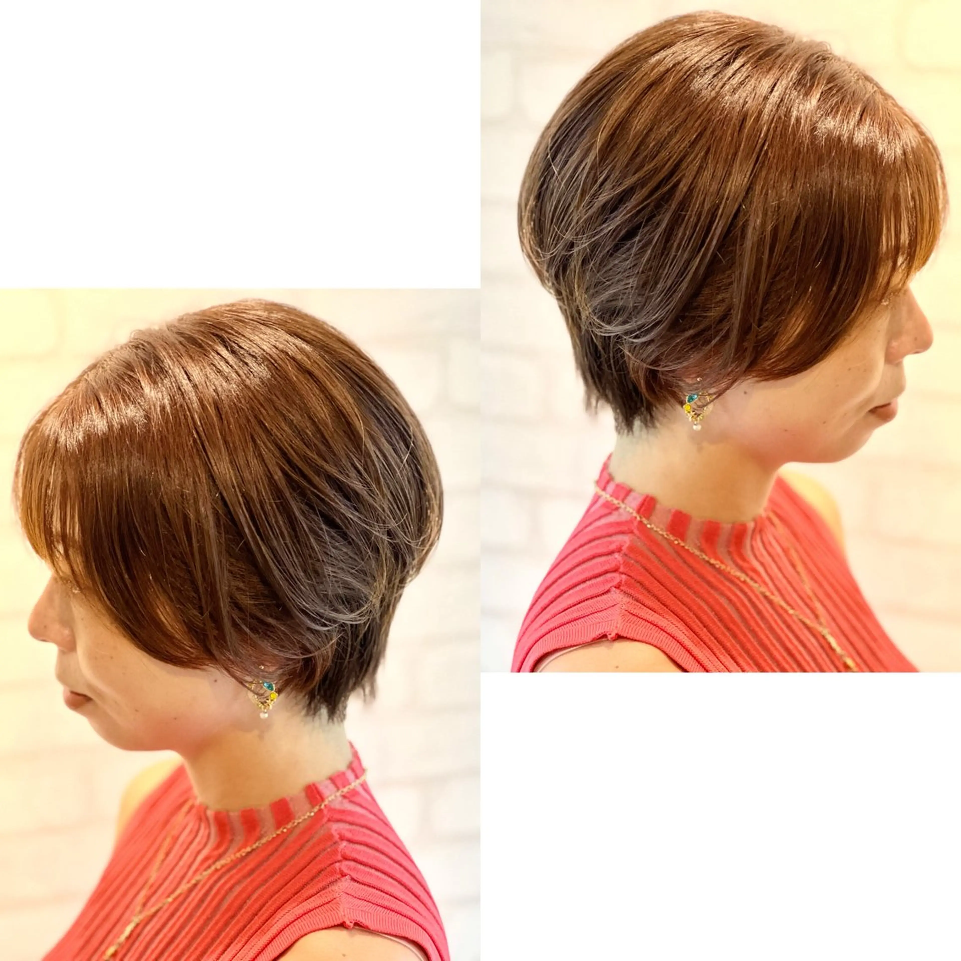 ショート カラー カット ヘアカラー トリートメント Realme  京都四条烏丸ドゥエby  yk所属・小塚 耀介✂︎ ショートボブ特化のヘアスタイル