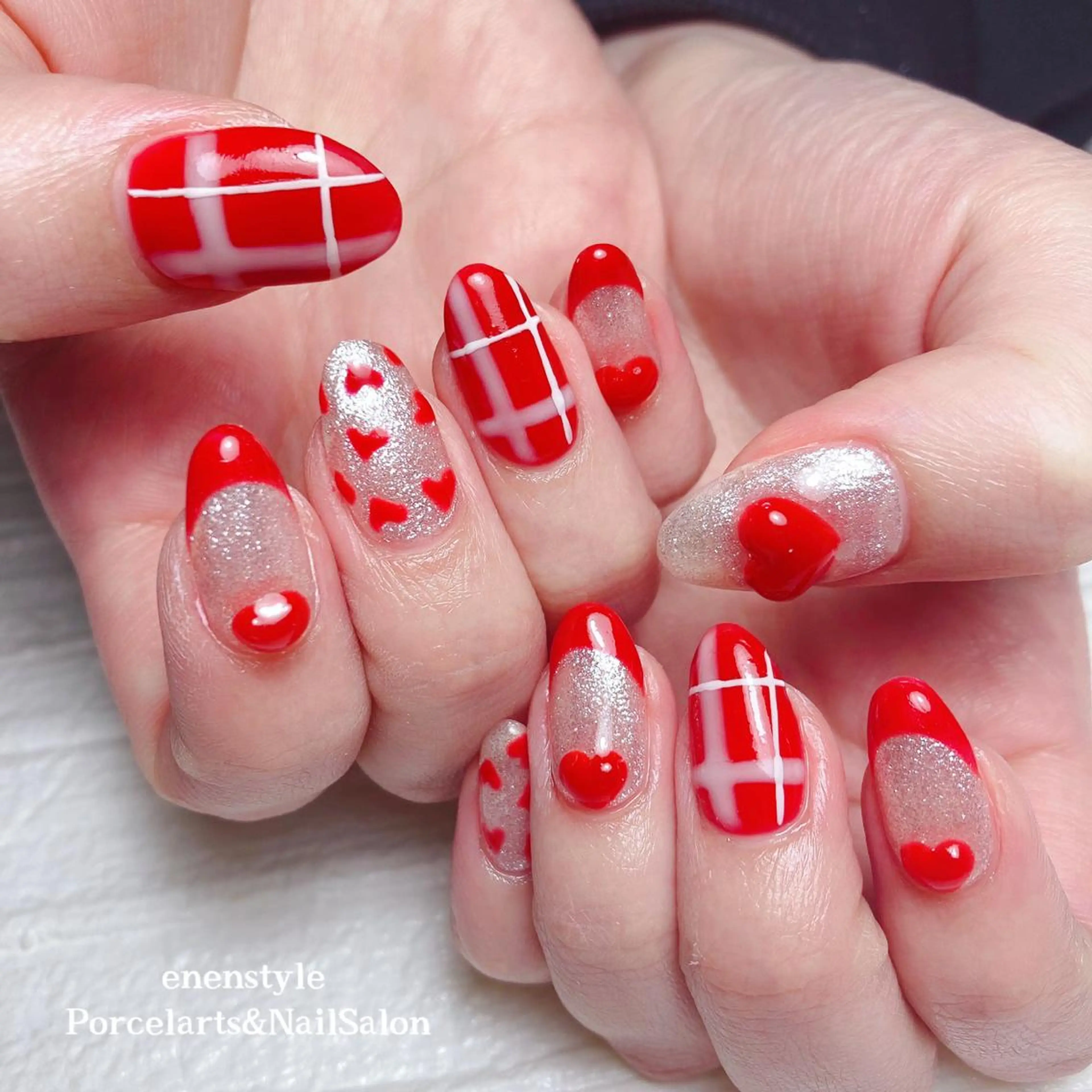 ミディアム ネイル 👑enen style👑のネイルデザイン