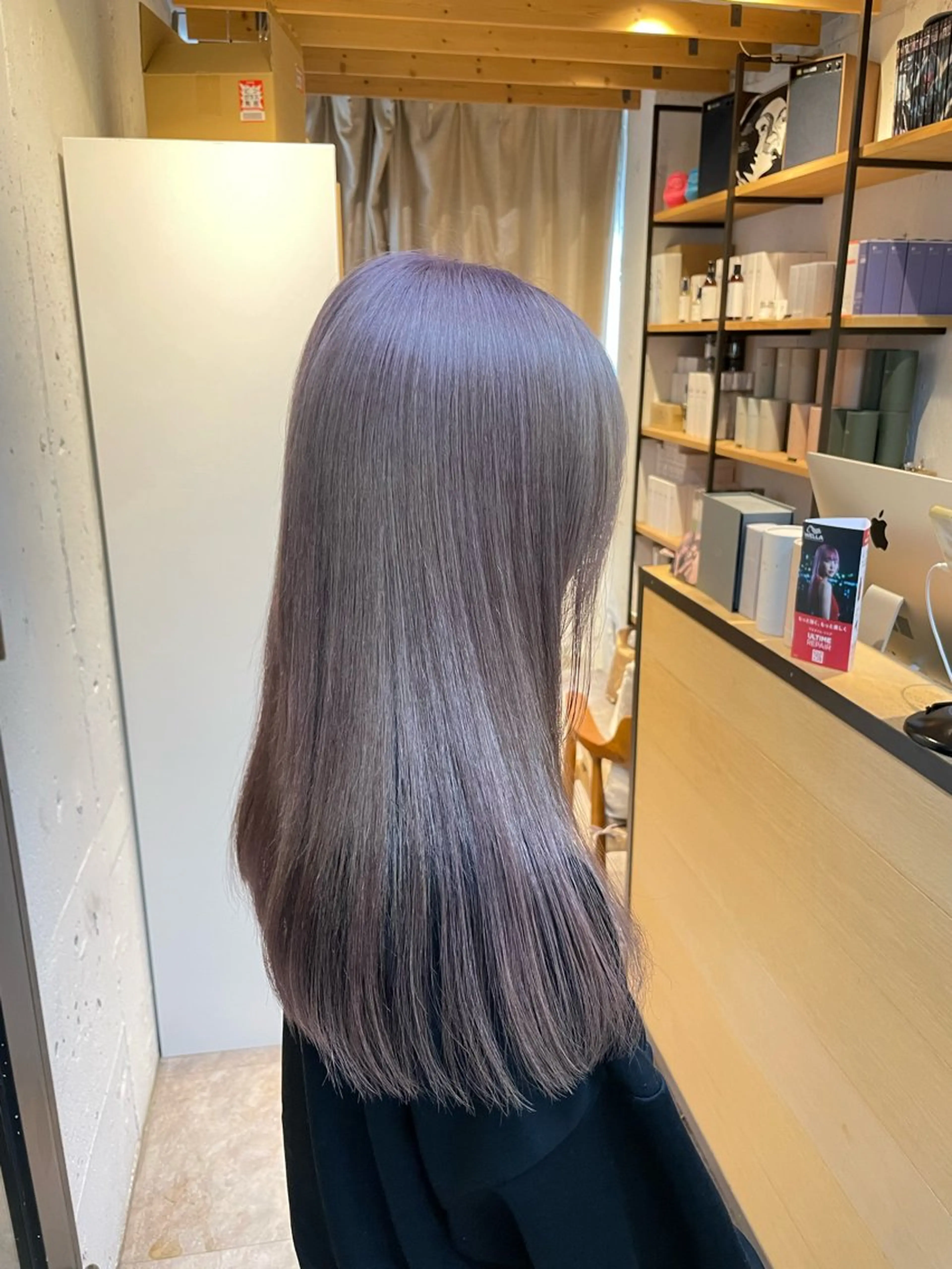 ロング ヘアカラー トリートメント EIGHT サイショ ミズキのヘアスタイル