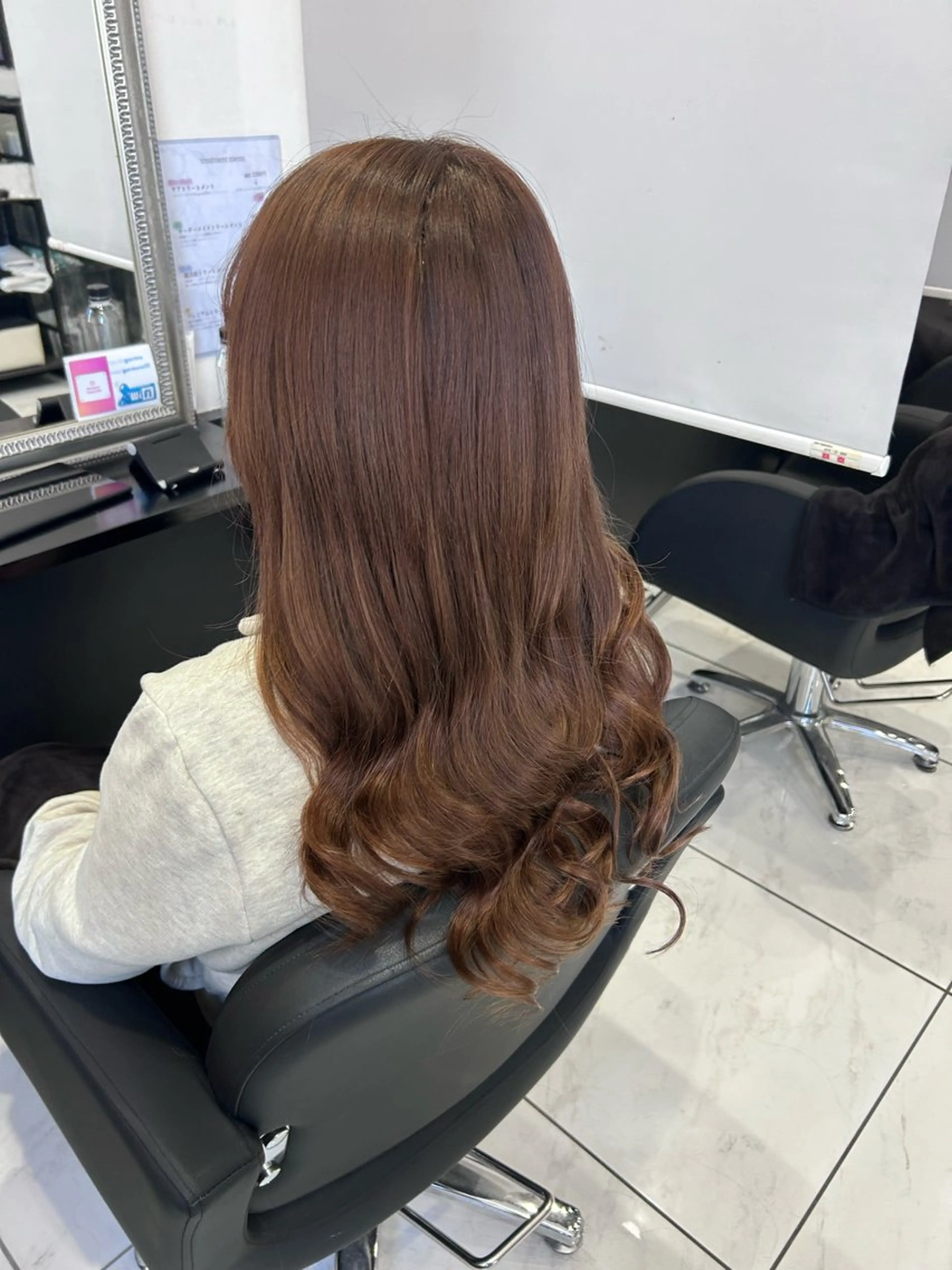 ロング プルエクステ エクステ 長田 麻友子のヘアスタイル