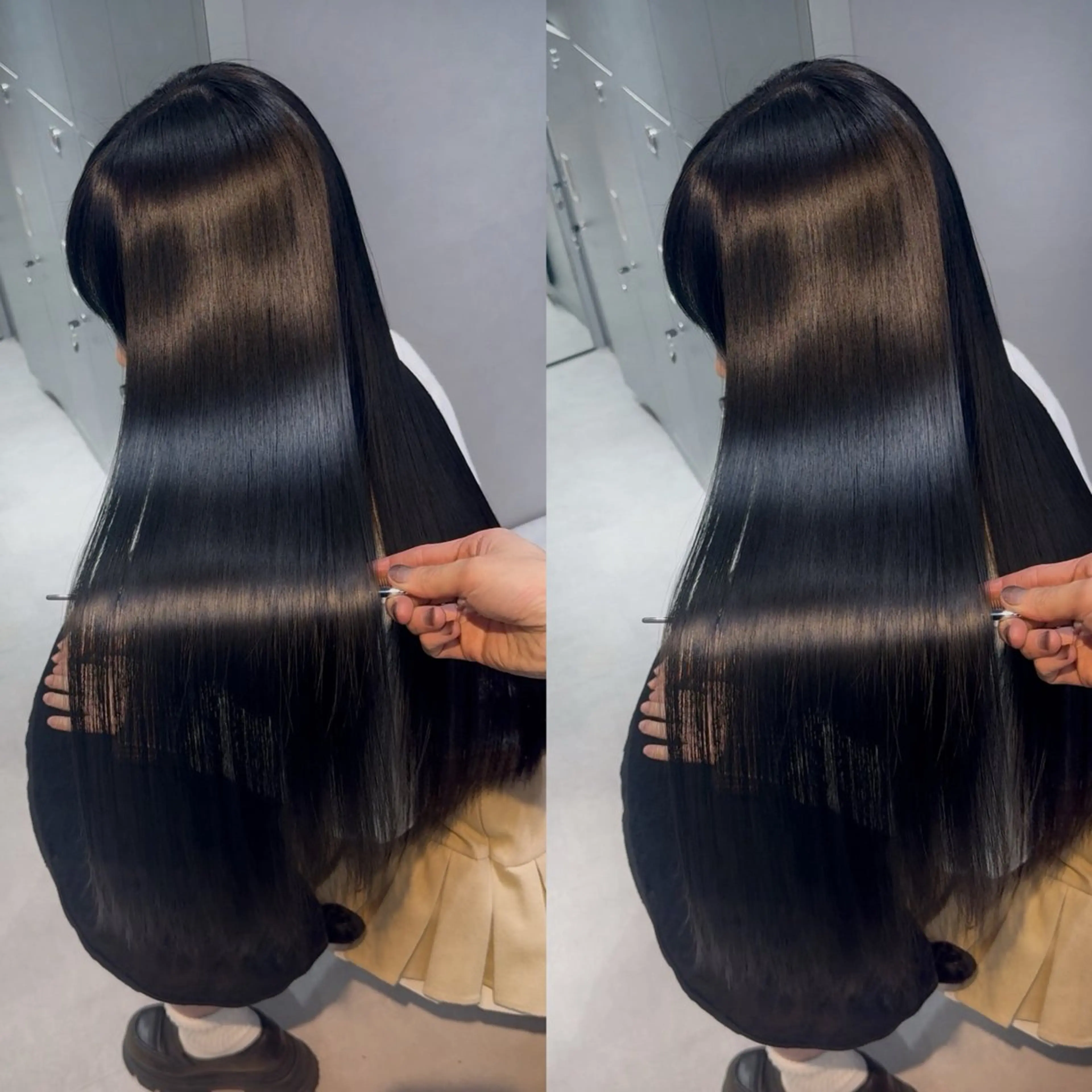 ロング カラー ブリーチ 透明感カラー 髪質改善 韓国風ヘア 似合わせカット カット ヘアカラー 縮毛矯正 トリートメント 新宿/髪質改善支持率 Ｎｏ．1💍yasuのヘアスタイル