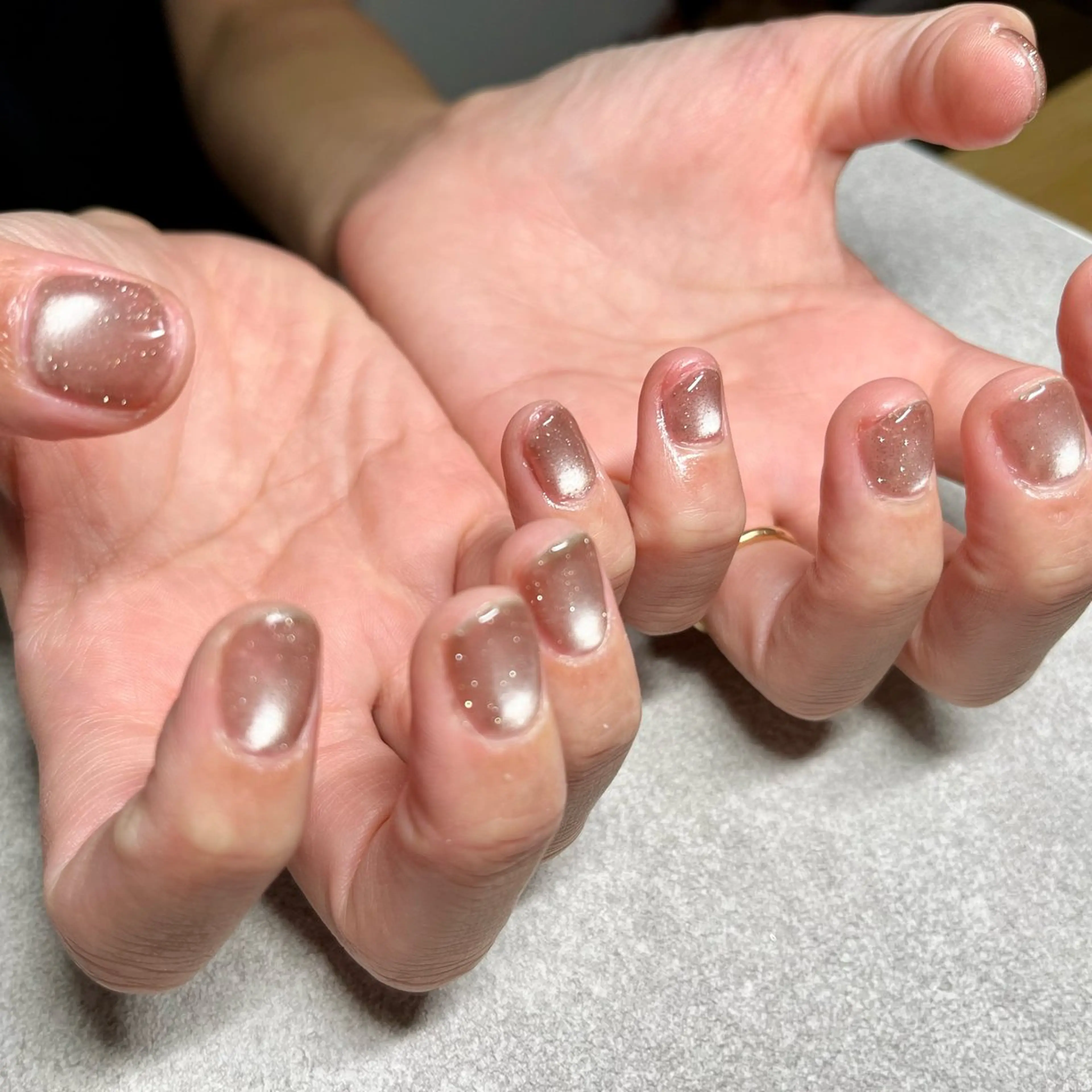 ネイル フラッシュネイル キラキラネイル マグネットネイル ハンドネイル nail salon Lanaのネイルデザイン