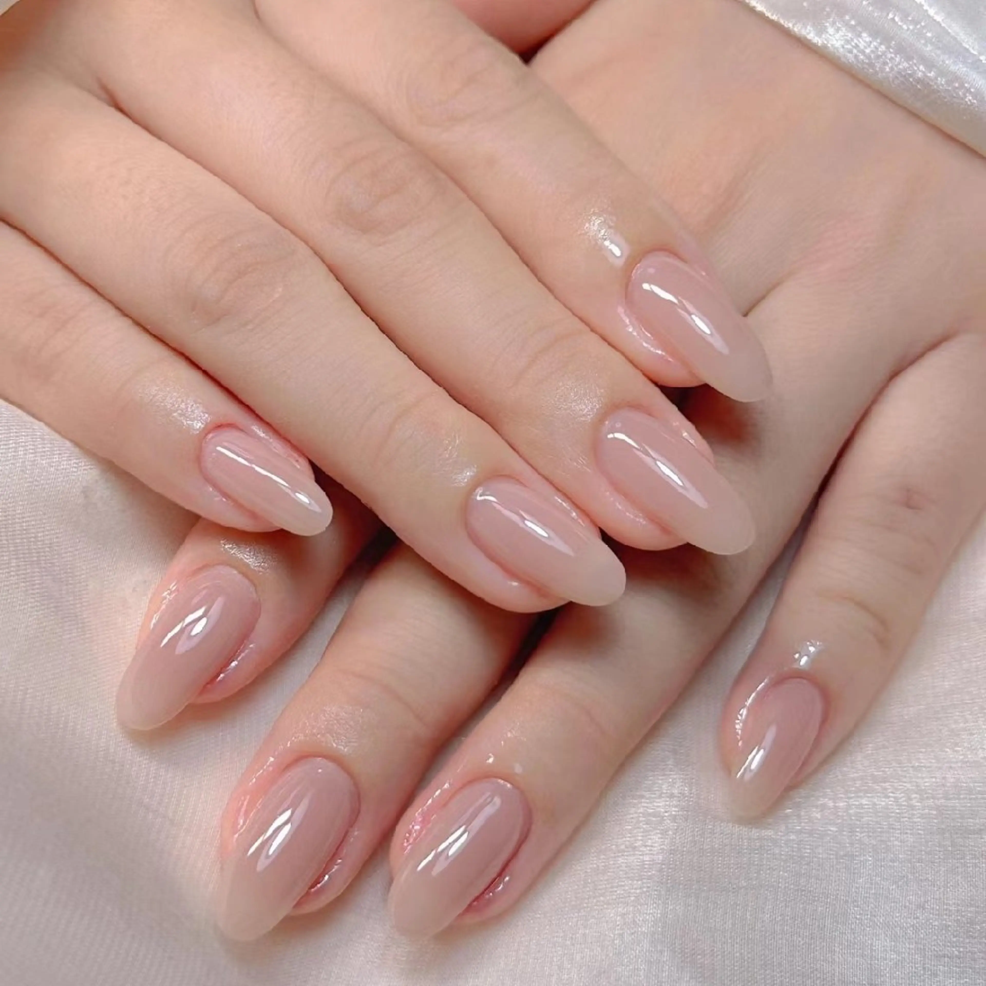 ネイル ネイリストゆか💅 長さだし、深爪矯正のネイルデザイン