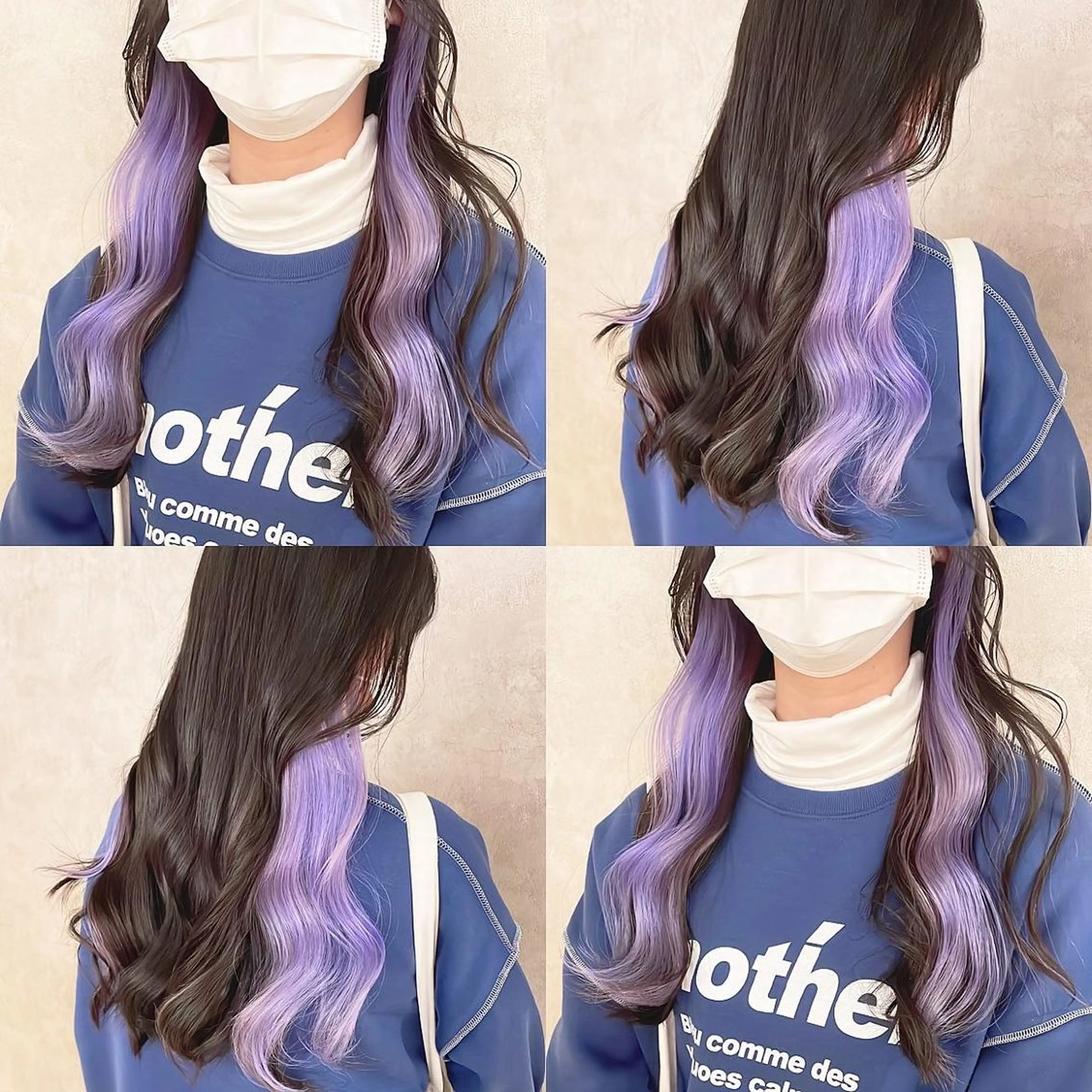 カラー ブリーチ インナーカラー ヘアカラー トリートメント 渋谷:インナーカラー ／🍒エリカ🍒のヘアスタイル