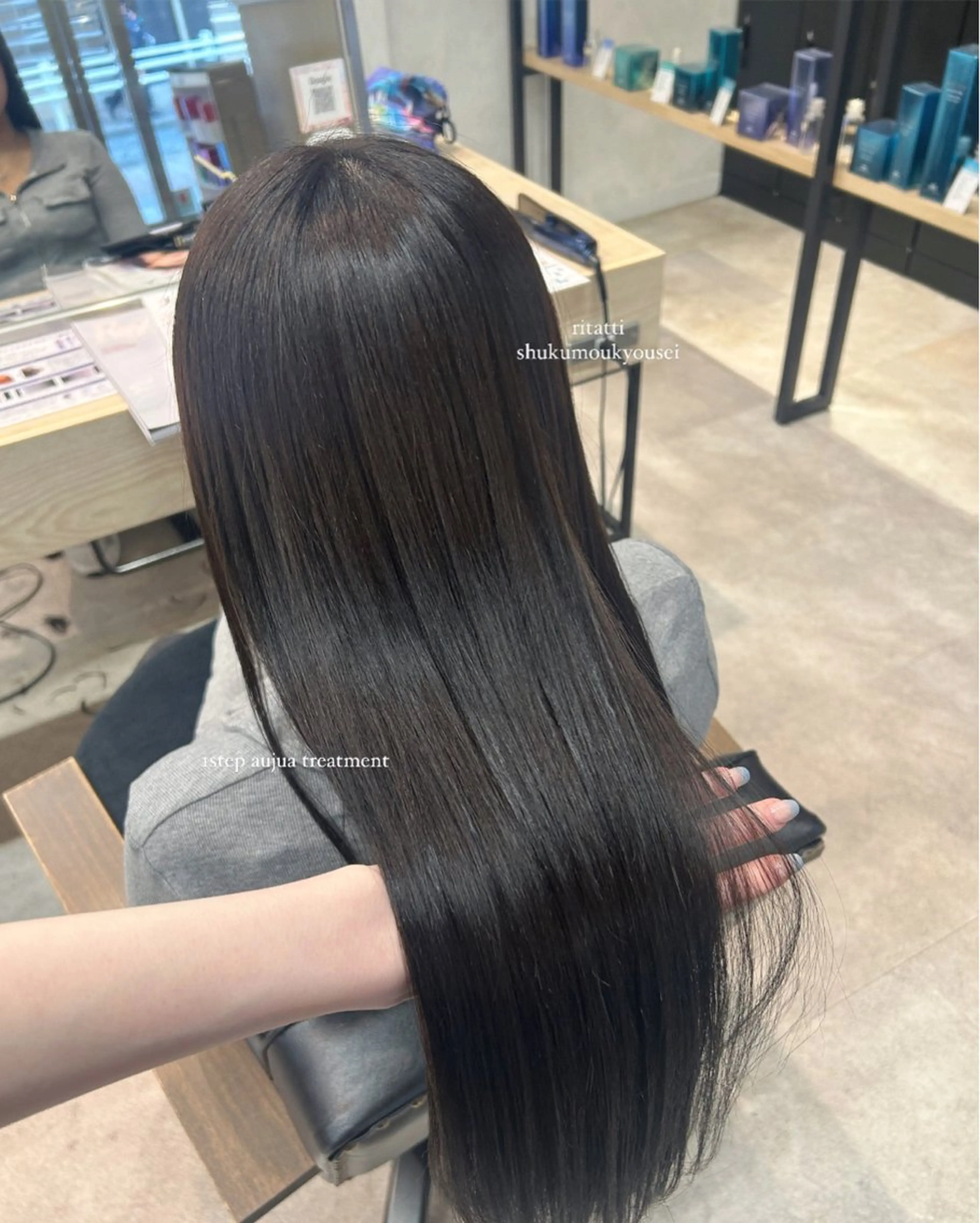 ロング rio￤ブラウン￤暗 髪￤縮毛矯正🌙のヘアスタイル